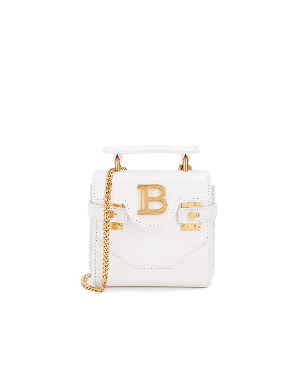 Кожаная сумка B-Buzz 23 Balmain CN0DA775LSLX, белый цвет • Купить в интернет-магазине Kameron