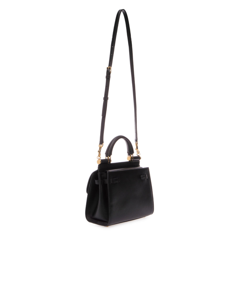 Шкіряна сумка Sicily 58 Small Dolce&Gabbana BB6622-AV385, чорний колір • Купити в інтернет-магазині Kameron