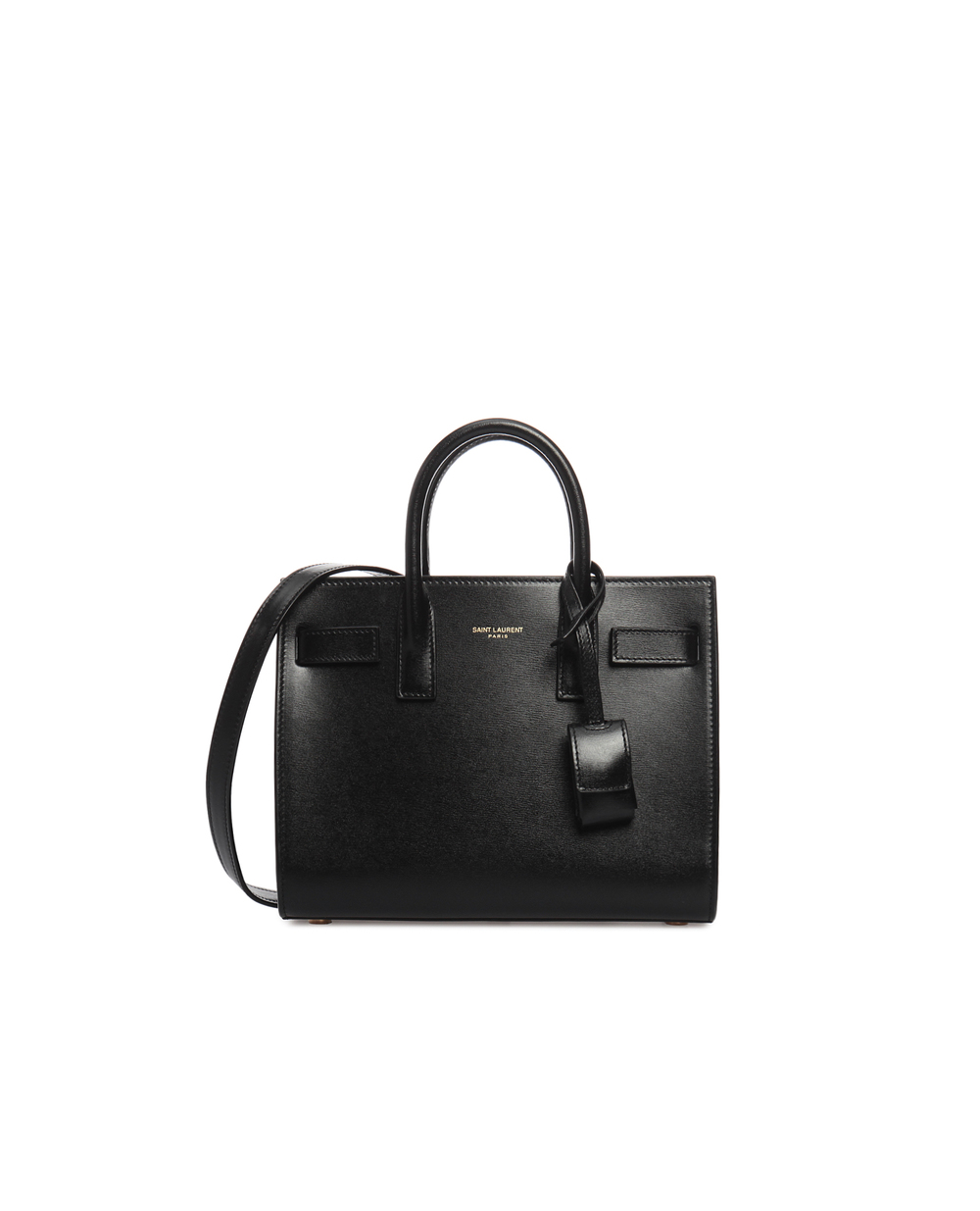 Шкіряна сумка Sac De Jour Nano Saint Laurent 392035-02G9W, чорний колір • Купити в інтернет-магазині Kameron