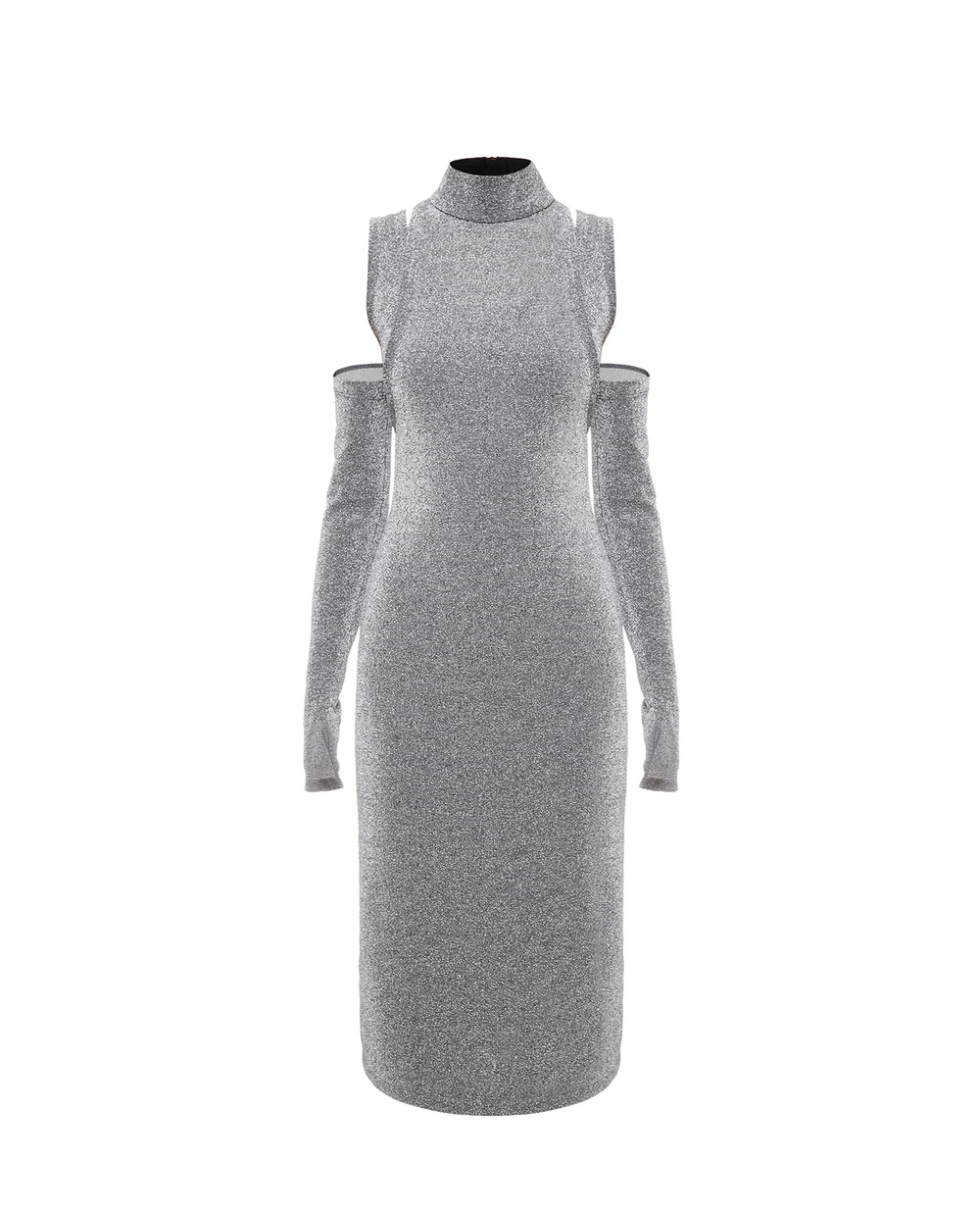 Платье Balmain WF0RJ051J202, серебряный цвет • Купить в интернет-магазине Kameron