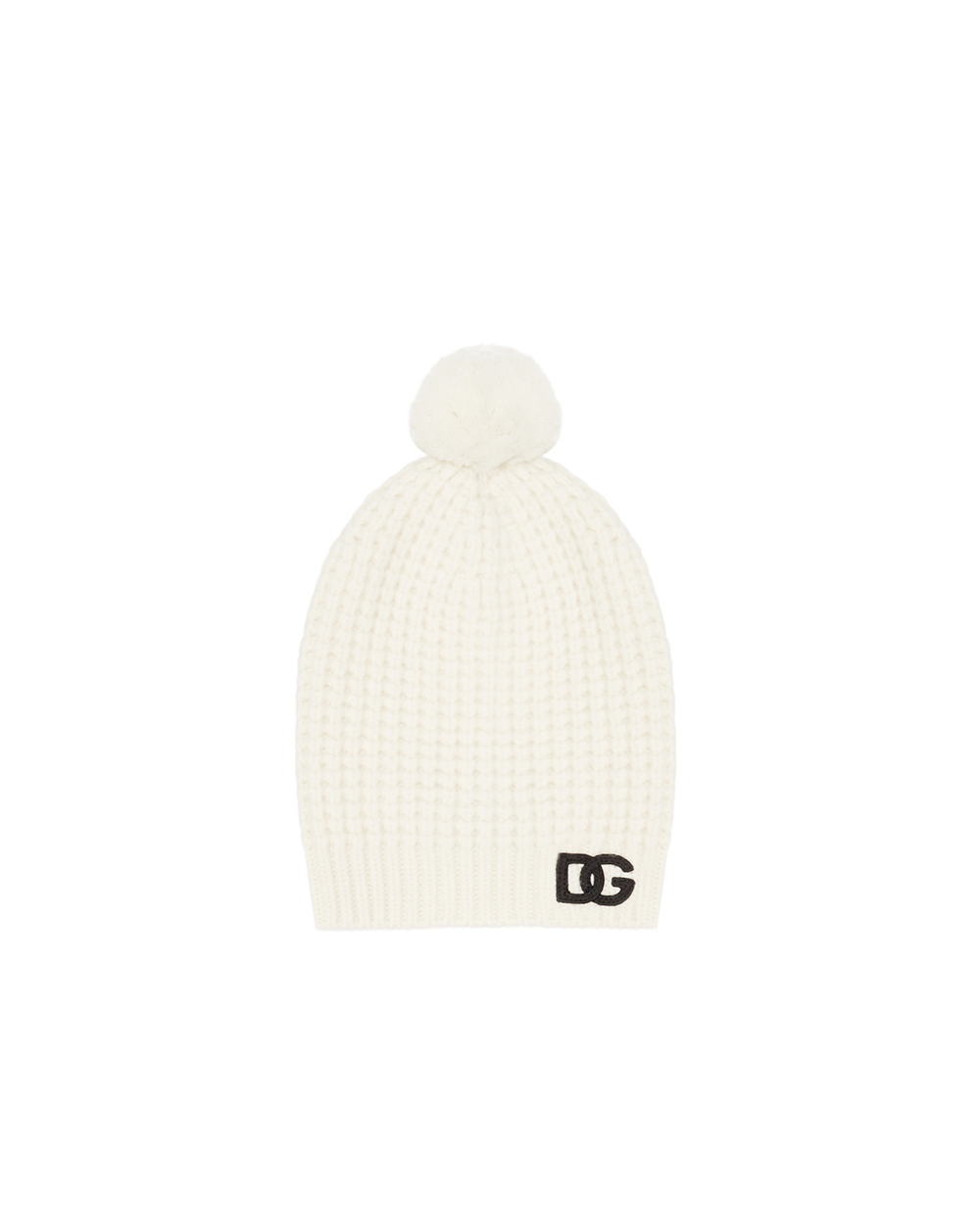 Шерстяная шапка Dolce&Gabbana LBKH68-JBVJ0, белый цвет • Купить в интернет-магазине Kameron