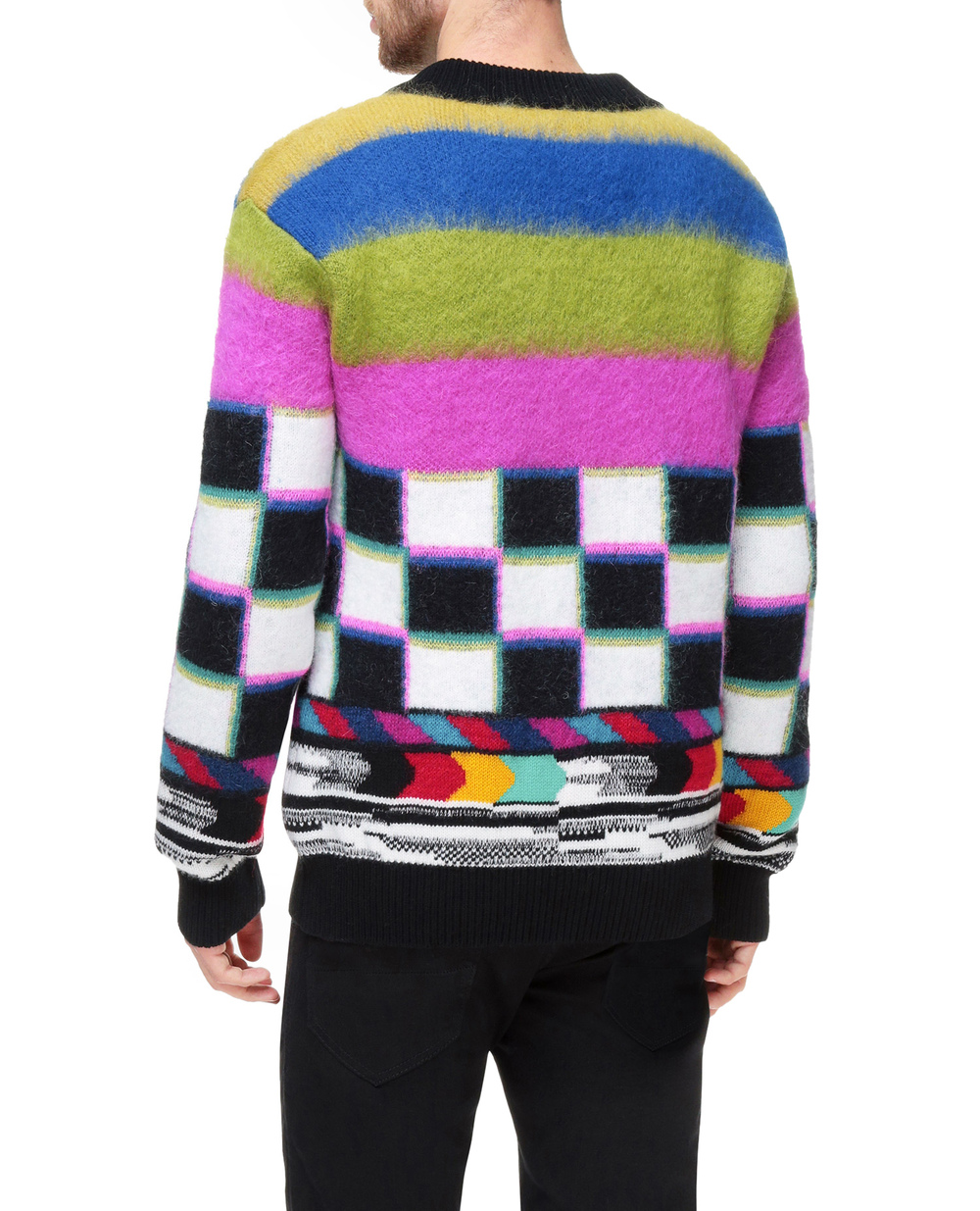 Шерстяной пуловер Dolce&Gabbana GXH47T-JCMI1, разноцветный цвет • Купить в интернет-магазине Kameron