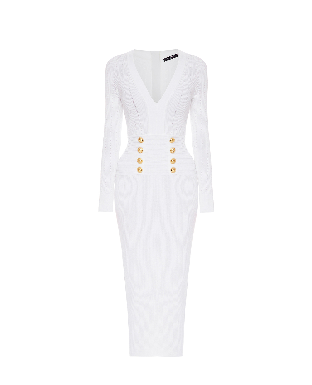 Платье Balmain VF16644K211, белый цвет • Купить в интернет-магазине Kameron