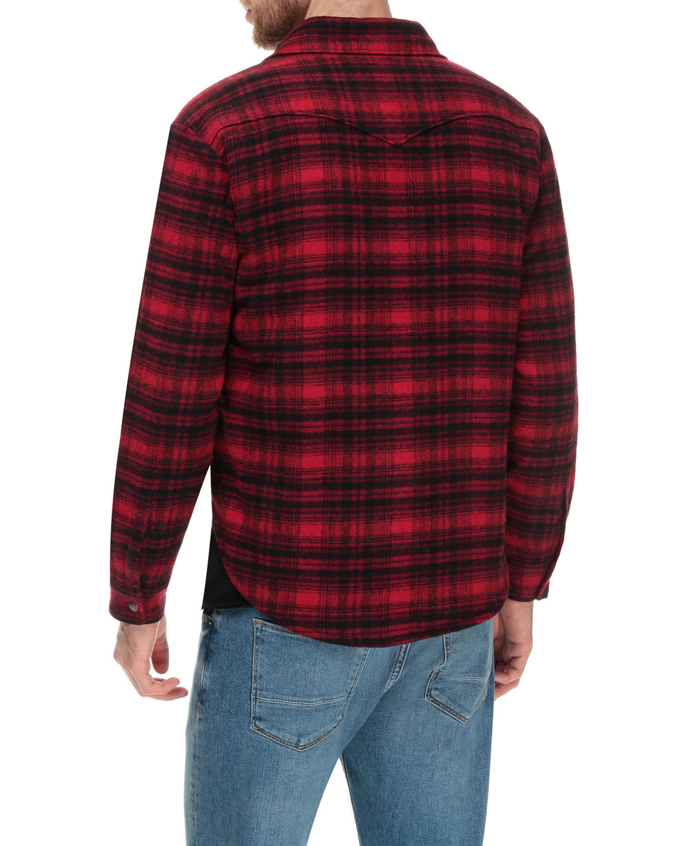 Шерстяная куртка Saint Laurent 636685-Y592V, красный цвет • Купить в интернет-магазине Kameron