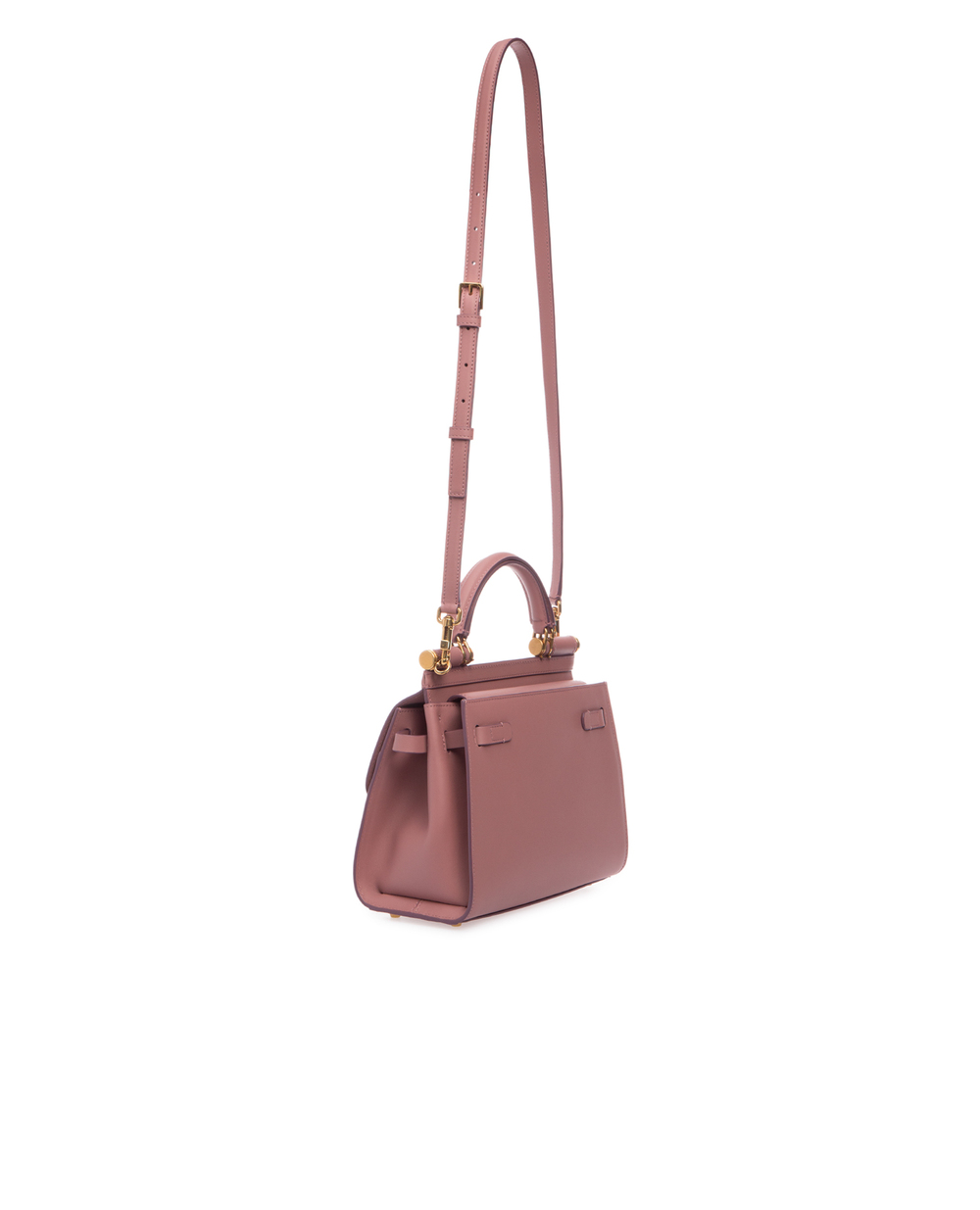 Шкіряна сумка Sicily 58 Small Dolce&Gabbana BB6622-AV385, рожевий колір • Купити в інтернет-магазині Kameron