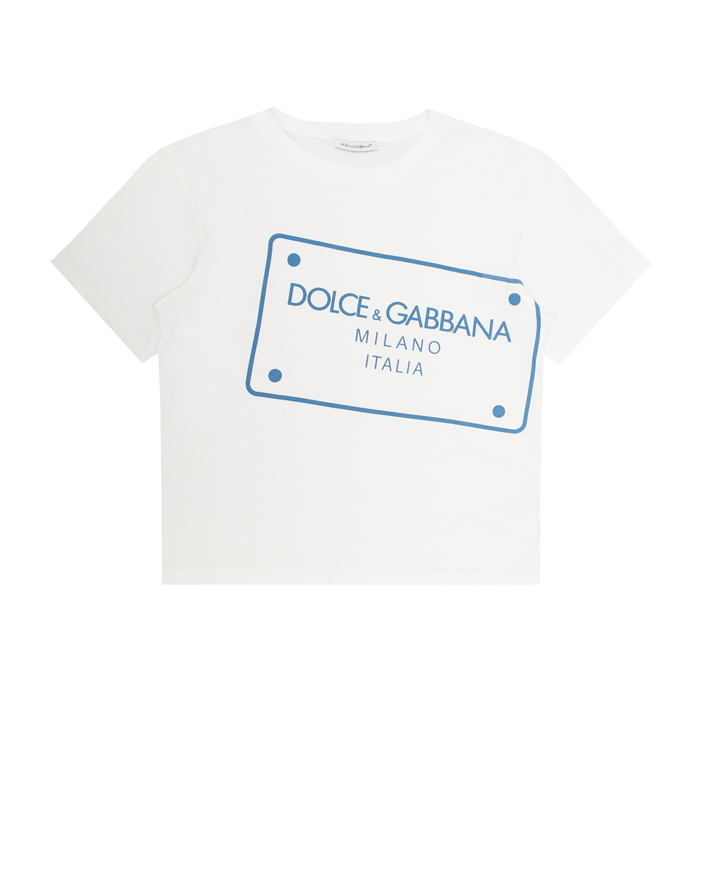 Дитяча футболка Dolce&Gabbana Kids L4JTEY-G7H4A-B, білий колір • Купити в інтернет-магазині Kameron
