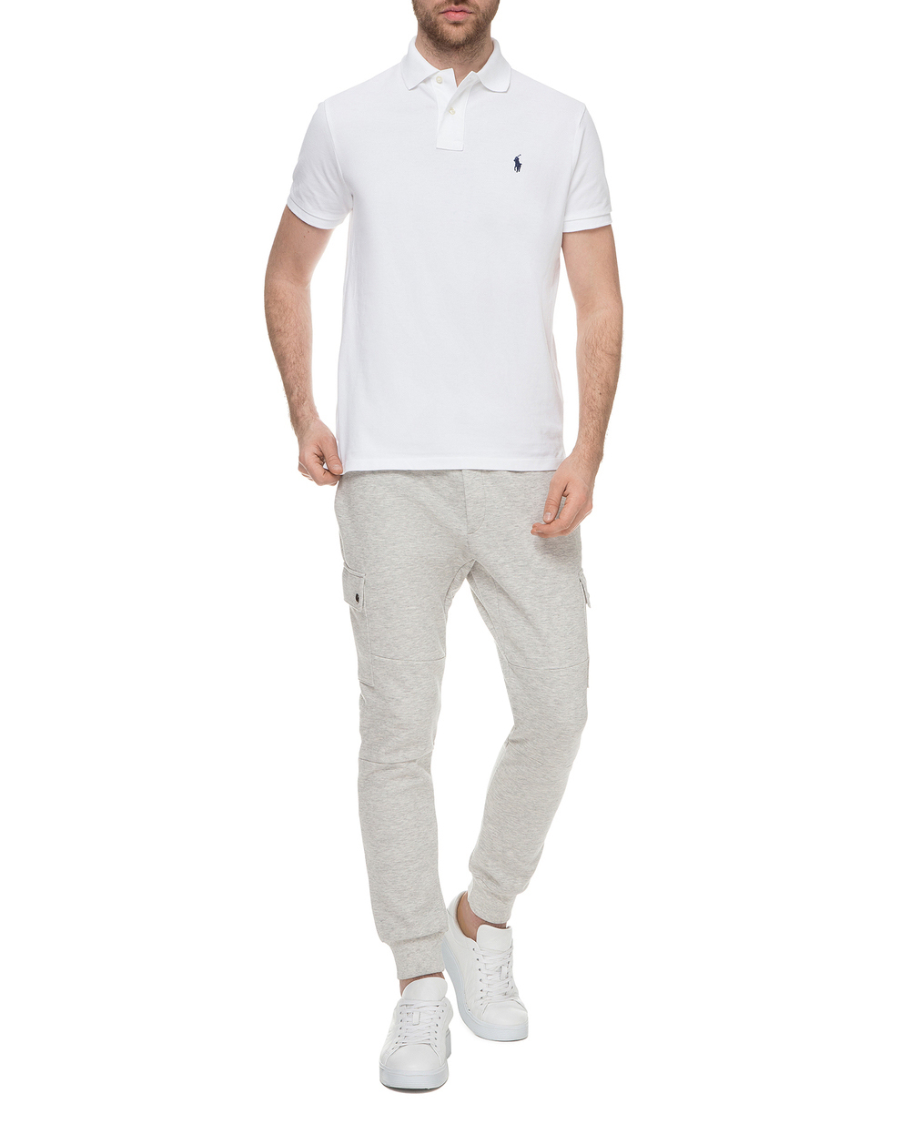 Спортивные брюки Polo Ralph Lauren 710730495001FW19, серый цвет • Купить в интернет-магазине Kameron