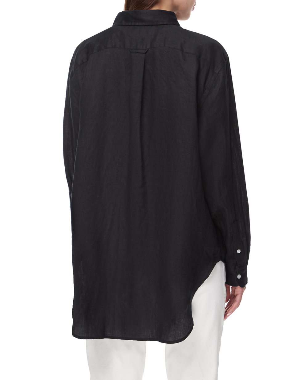 Льняная рубашка Polo Ralph Lauren 211892370009, черный цвет • Купить в интернет-магазине Kameron