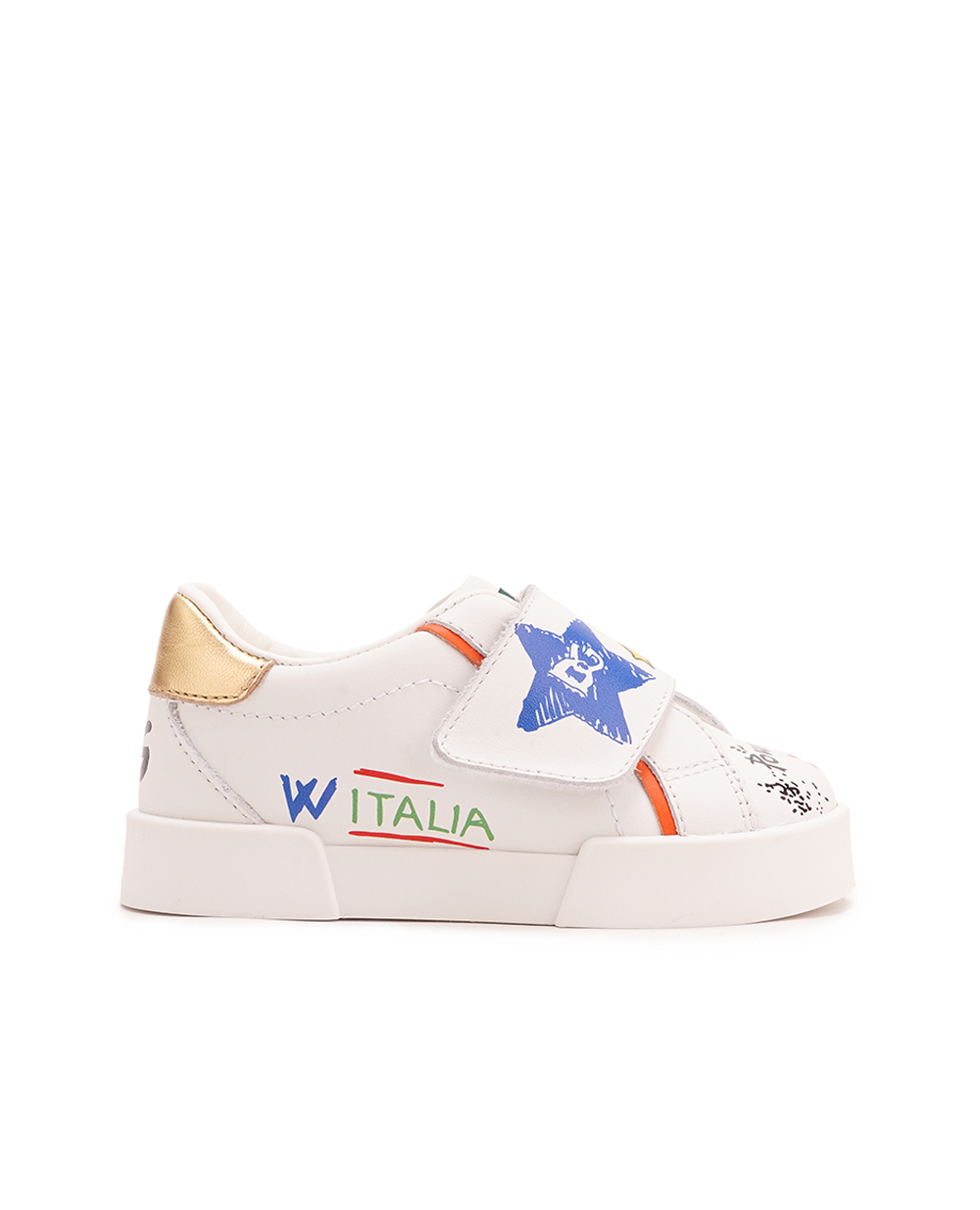 Дитячі кросівки Dolce&Gabbana Kids DN0143-AX708, білий колір • Купити в інтернет-магазині Kameron