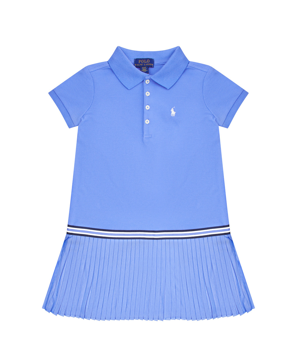 Детское платье Polo Ralph Lauren Kids 312862334005, голубой цвет • Купить в интернет-магазине Kameron