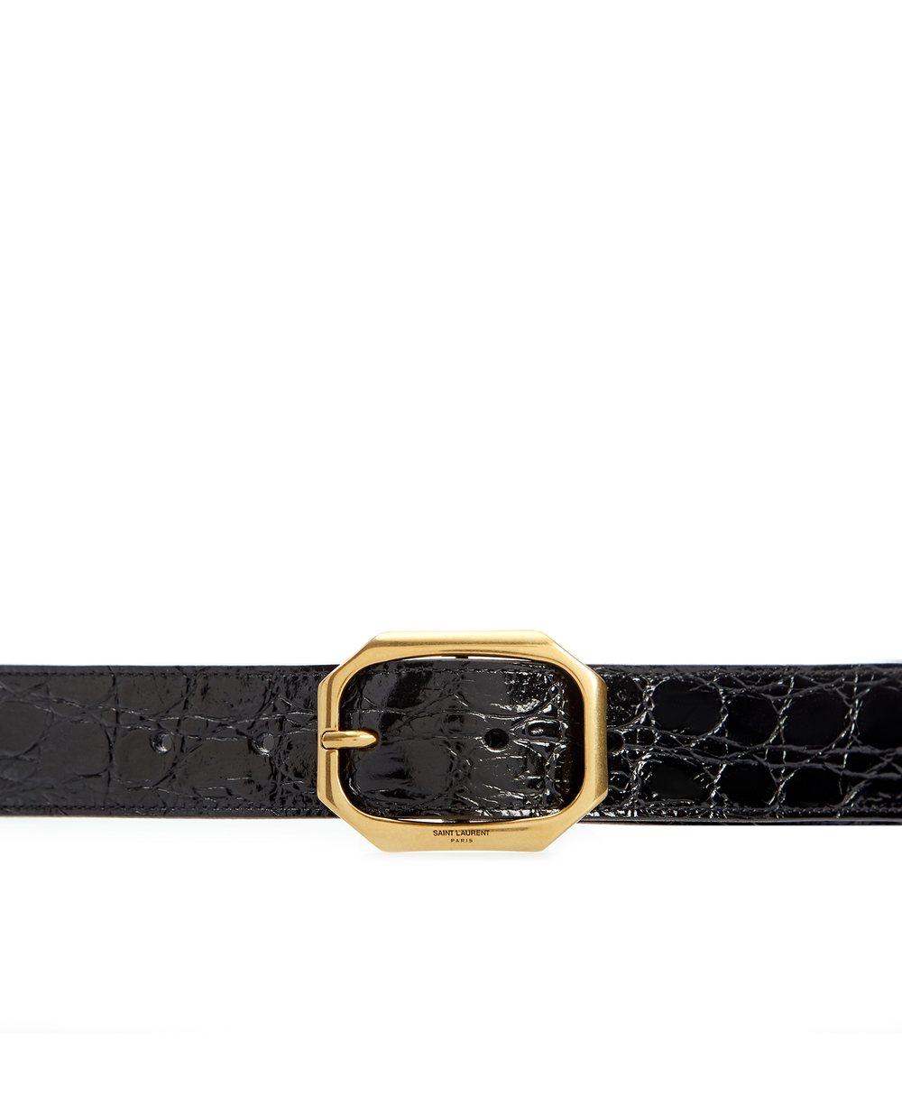 Кожаный ремень Saint Laurent 669889-1ZQ0W, черный цвет • Купить в интернет-магазине Kameron