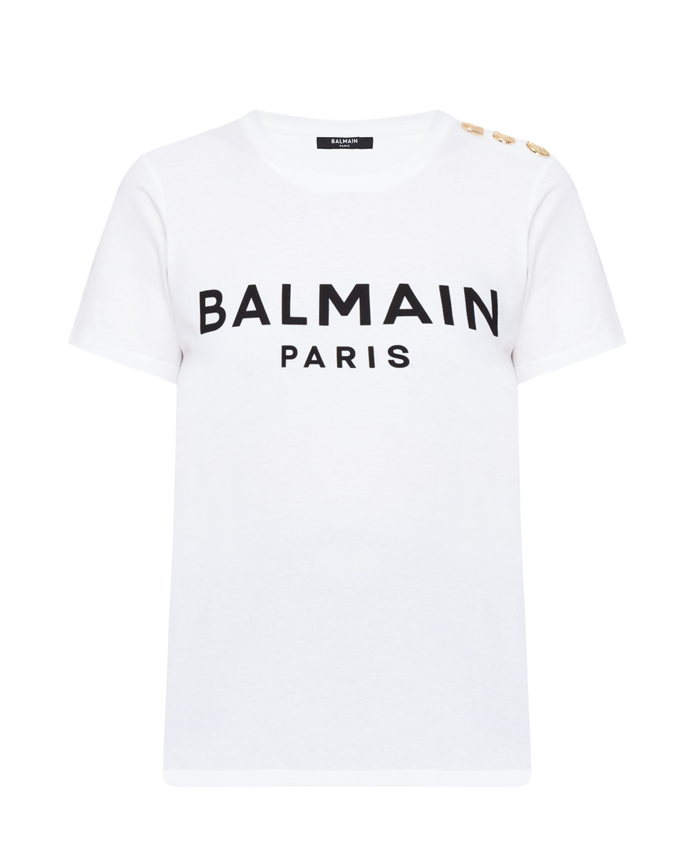 Футболка Balmain VF11350B001, белый цвет • Купить в интернет-магазине Kameron