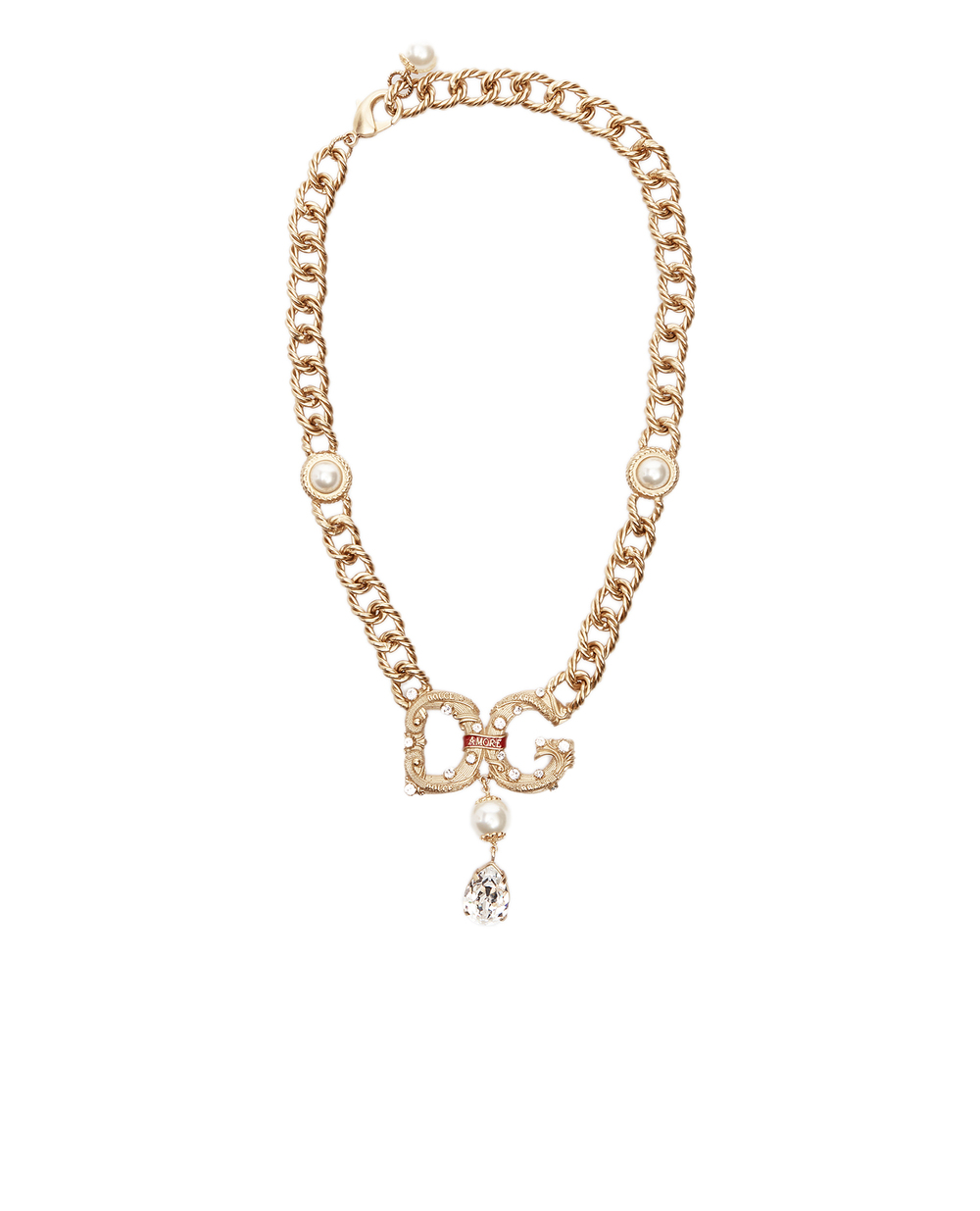 Колье Dolce&Gabbana WNM6M4-W1111, золотой цвет • Купить в интернет-магазине Kameron
