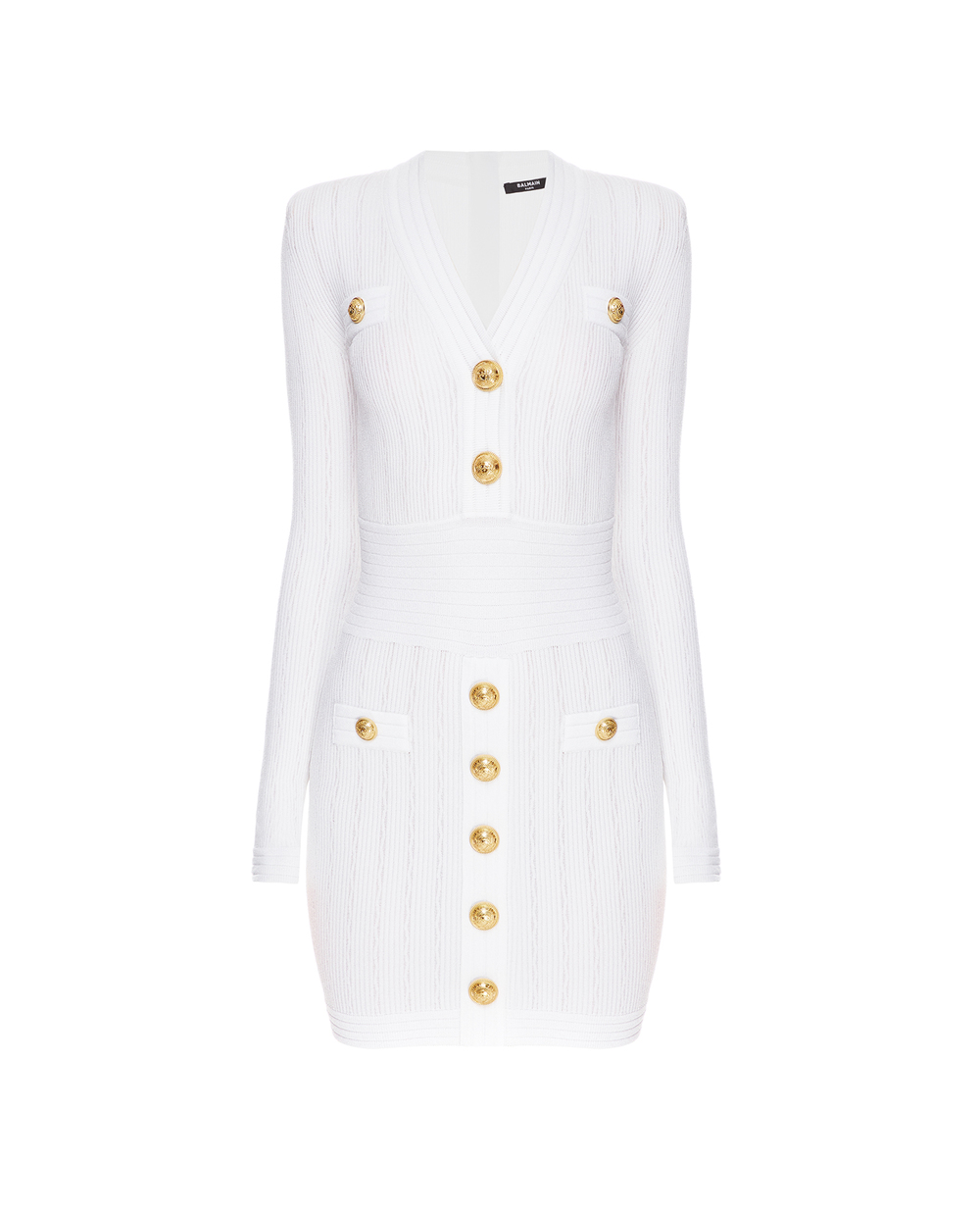 Платье Balmain WF1R8060K211, белый цвет • Купить в интернет-магазине Kameron