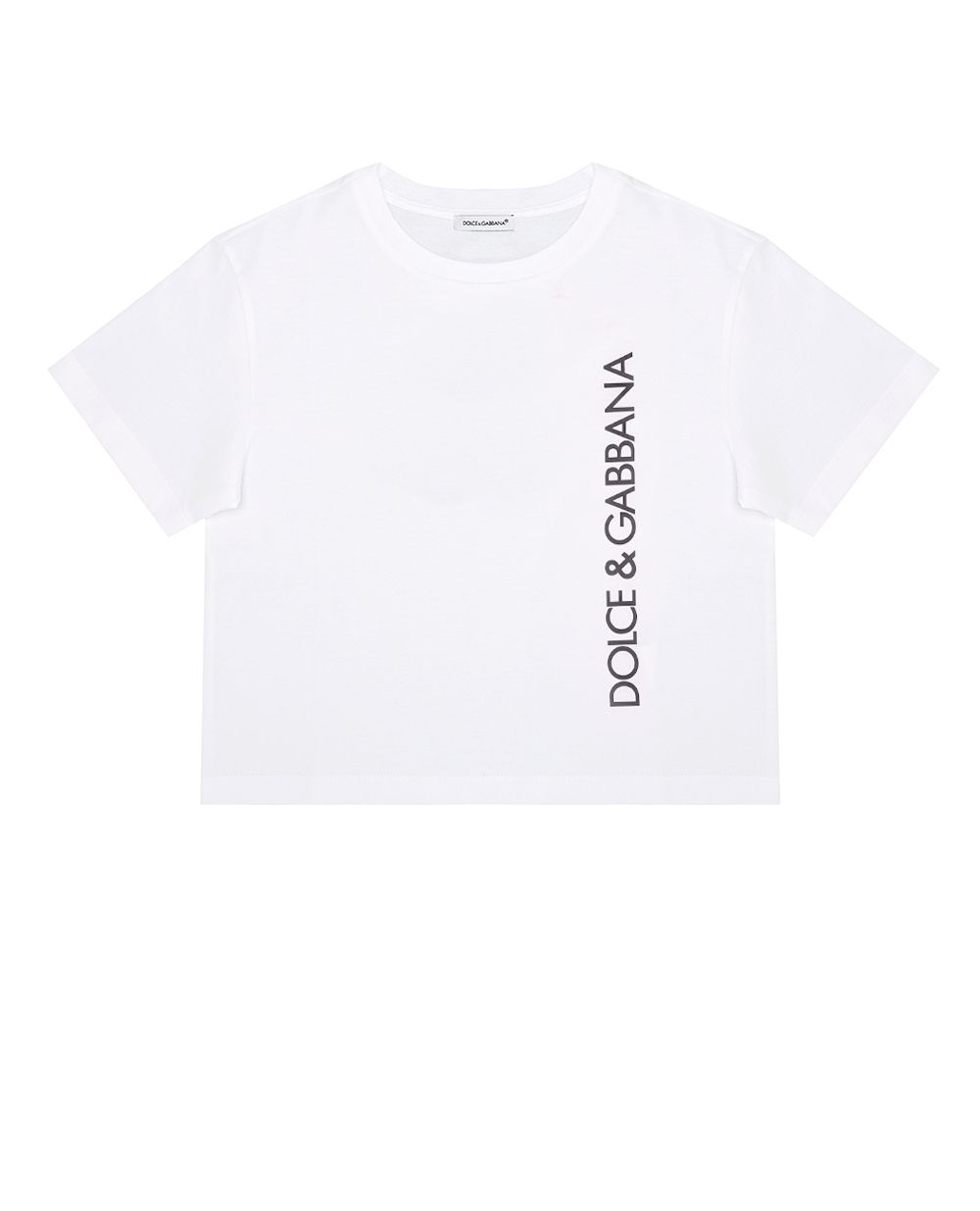 Дитяча трикотажна футболка Dolce&Gabbana Kids L4JTEY-G7K0M-B, білий колір • Купити в інтернет-магазині Kameron
