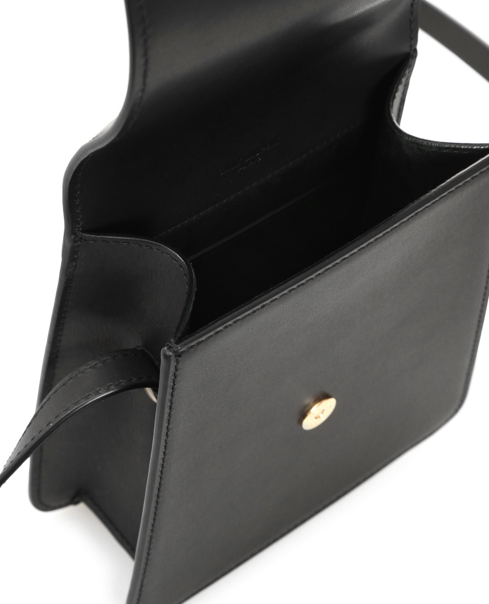Шкіряна сумка Kaia North/South Saint Laurent 668809-BWR0W, чорний колір • Купити в інтернет-магазині Kameron