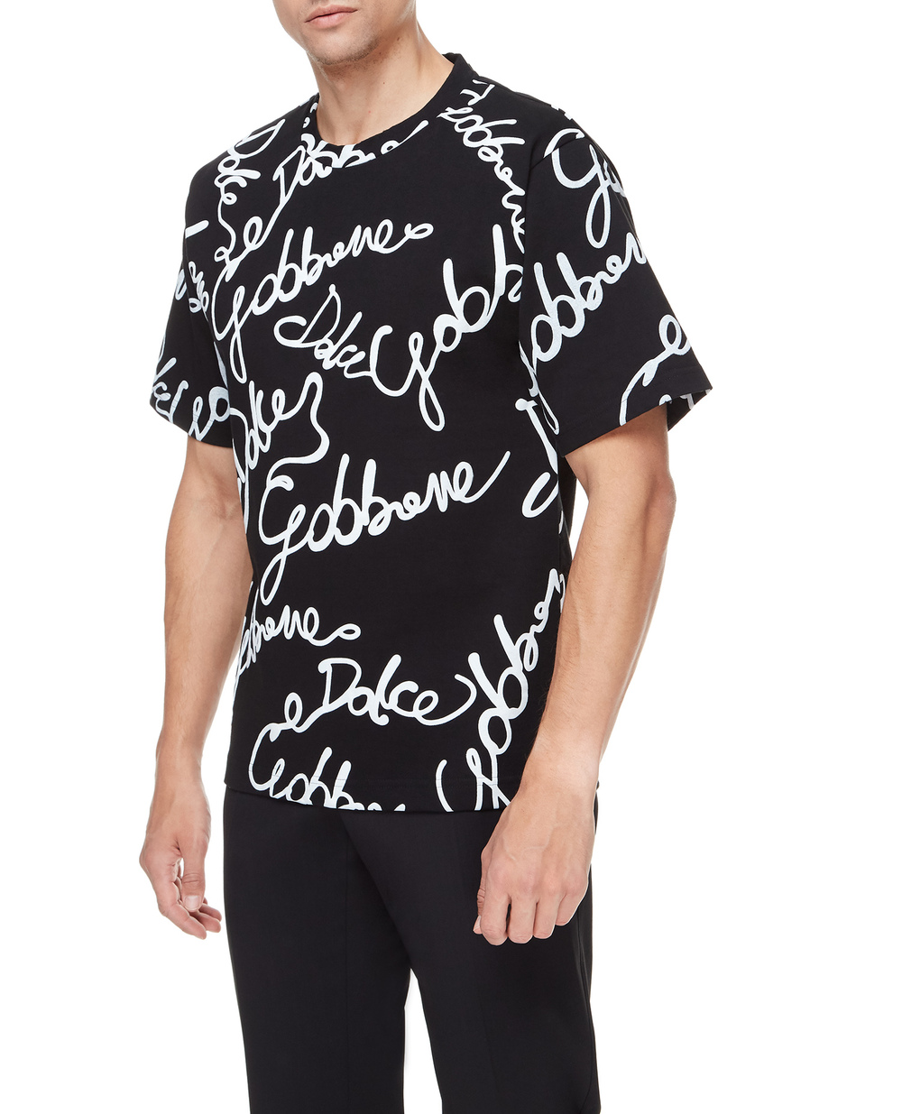 Футболка Dolce&Gabbana G8NB7T-HU7IL, черный цвет • Купить в интернет-магазине Kameron