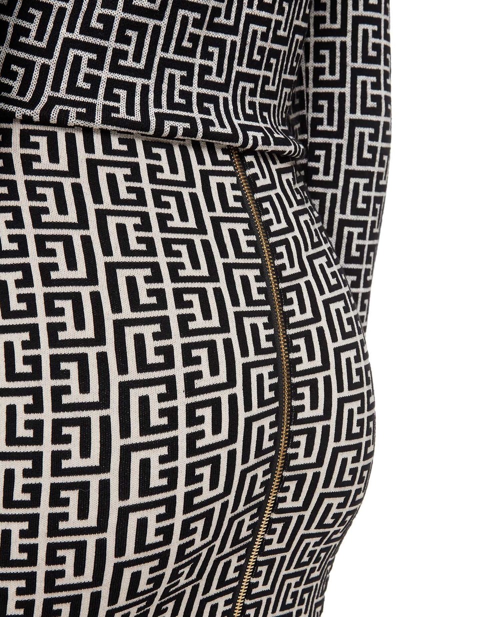Шерстяная юбка Balmain VF0LC001K253, разноцветный цвет • Купить в интернет-магазине Kameron