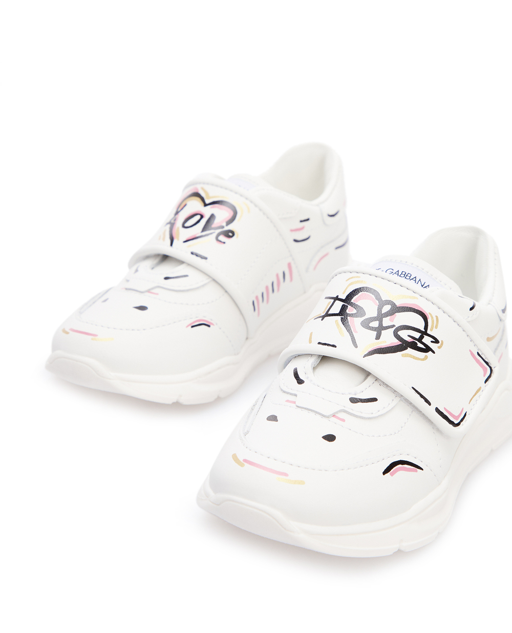 Кожаные кроссовки Dolce&Gabbana DN0153-AJ931, белый цвет • Купить в интернет-магазине Kameron