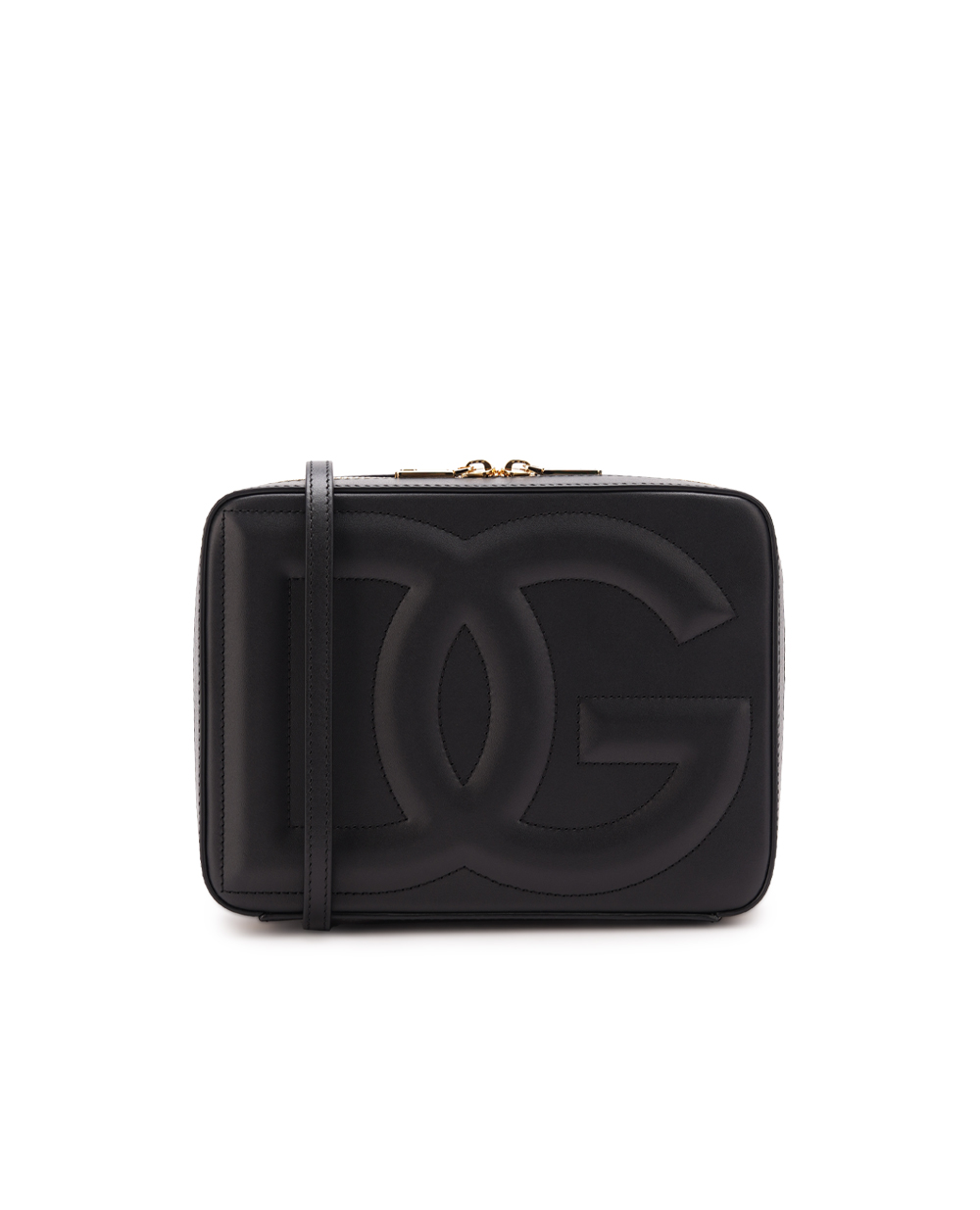 Кожаная сумка DG Logo Medium Dolce&Gabbana BB7290-AW576, черный цвет • Купить в интернет-магазине Kameron