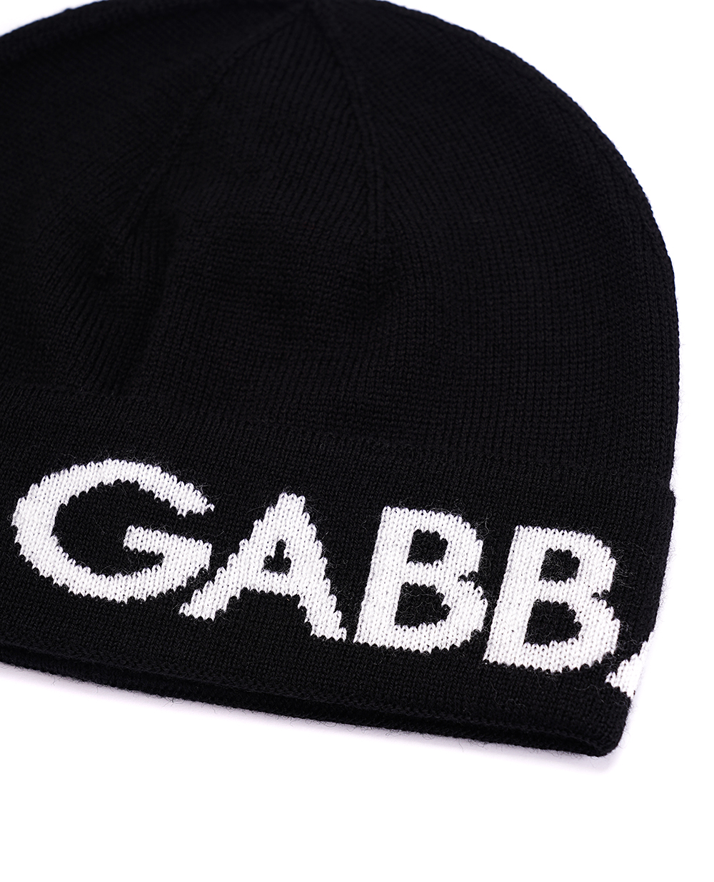 Дитяча вовняна шапка Dolce&Gabbana Kids LBKHA2-JCVM6, чорний колір • Купити в інтернет-магазині Kameron