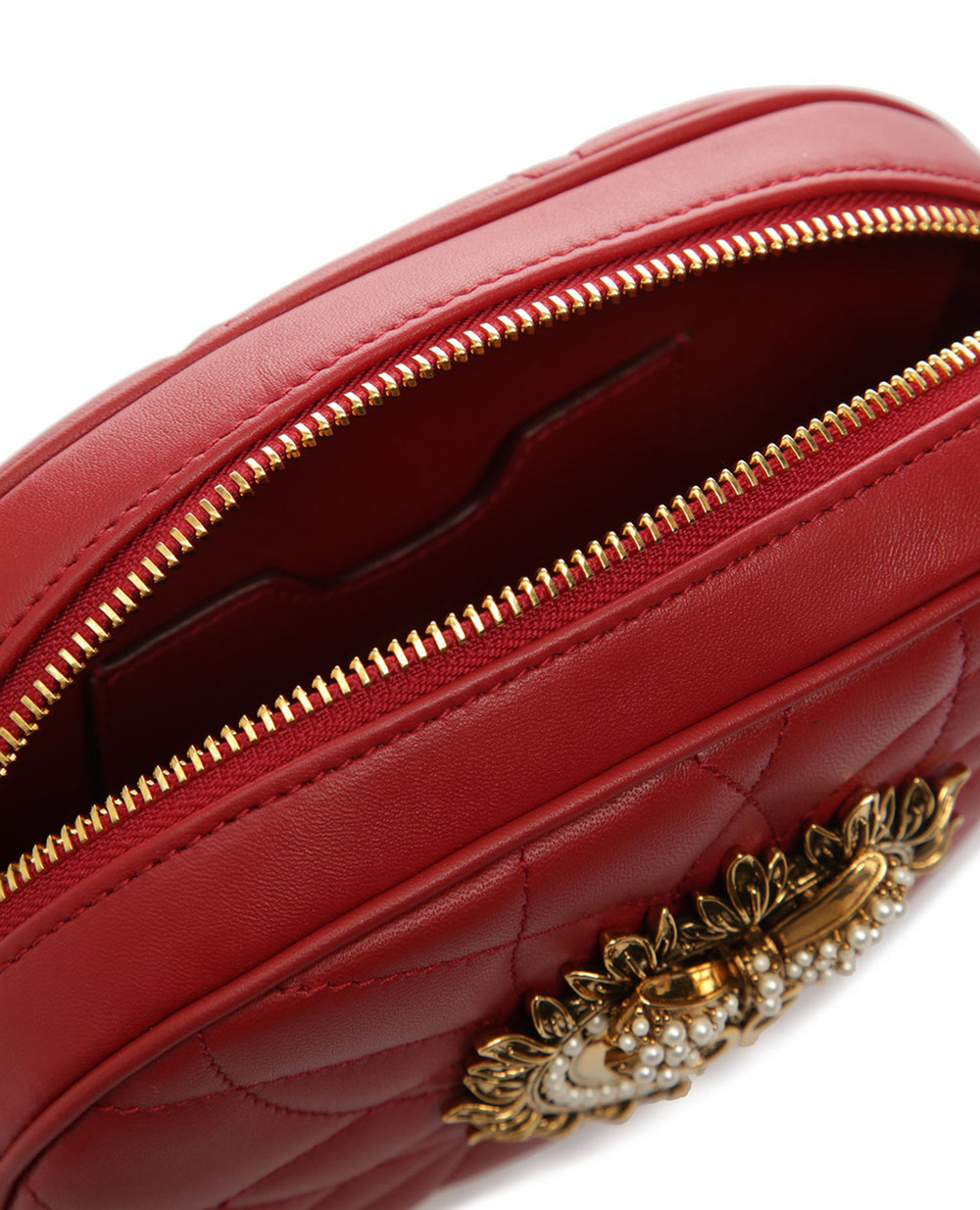 Шкіряна сумка Devotion Dolce&Gabbana BB6704-AV967, красный колір • Купити в інтернет-магазині Kameron