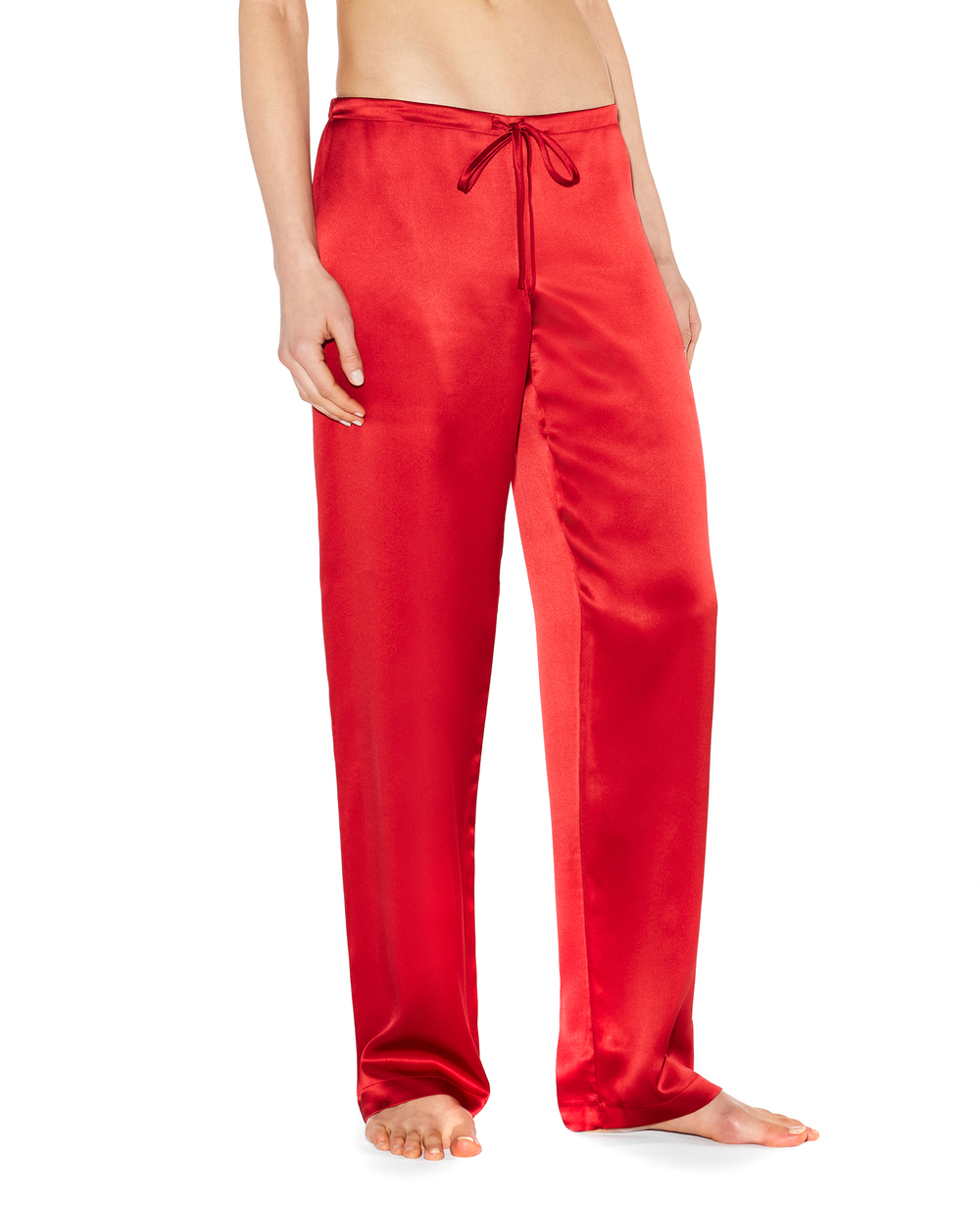 Шелковая пижама (рубашка, брюки) La_Perla 20288, красный цвет • Купить в интернет-магазине Kameron