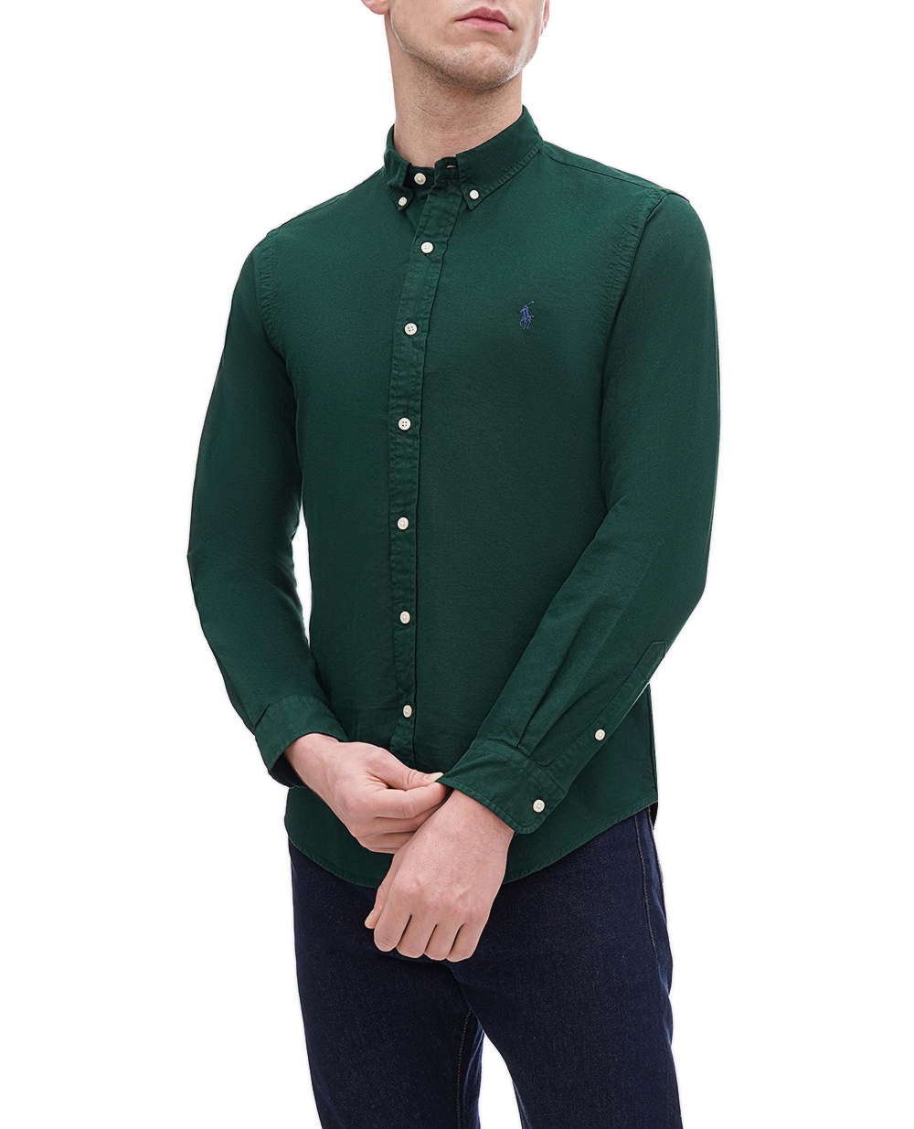 Рубашка Polo Ralph Lauren 710804257042, зеленый цвет • Купить в интернет-магазине Kameron