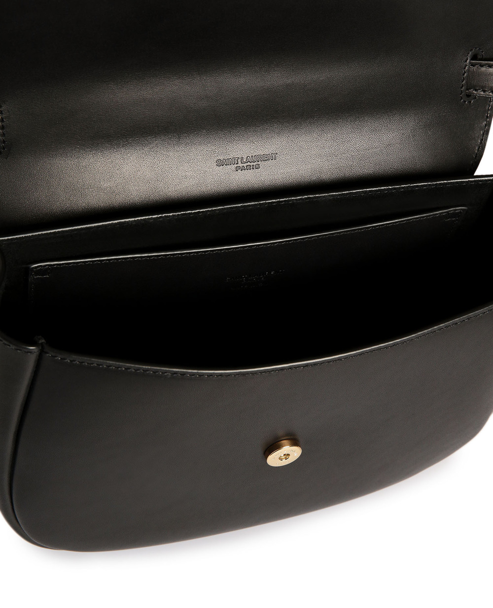 Шкіряна сумка Saint Laurent 634818-BWR0W-, чорний колір • Купити в інтернет-магазині Kameron