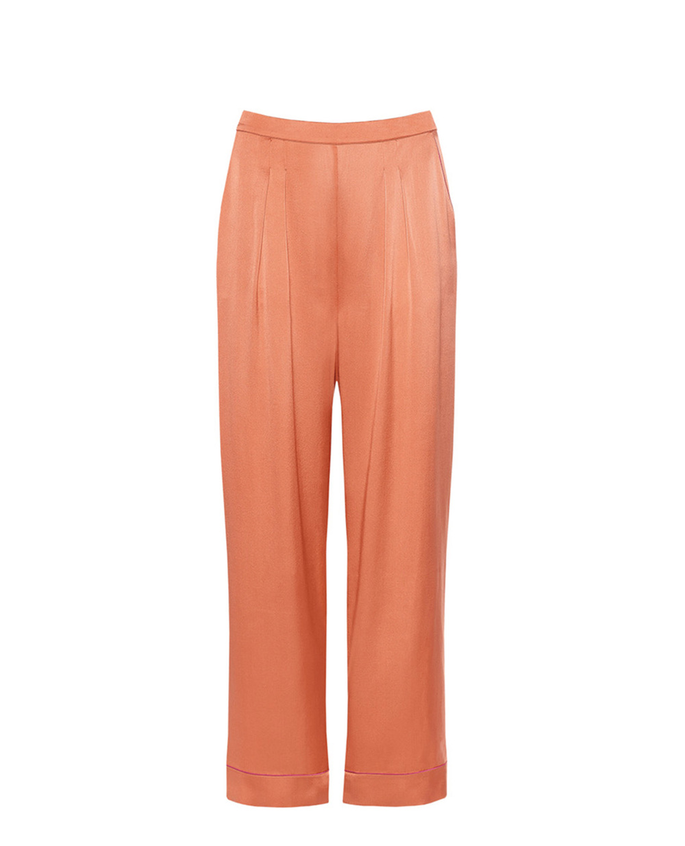 Шелковые брюки CAPITAINE ERES 232112, оранжевый цвет • Купить в интернет-магазине Kameron