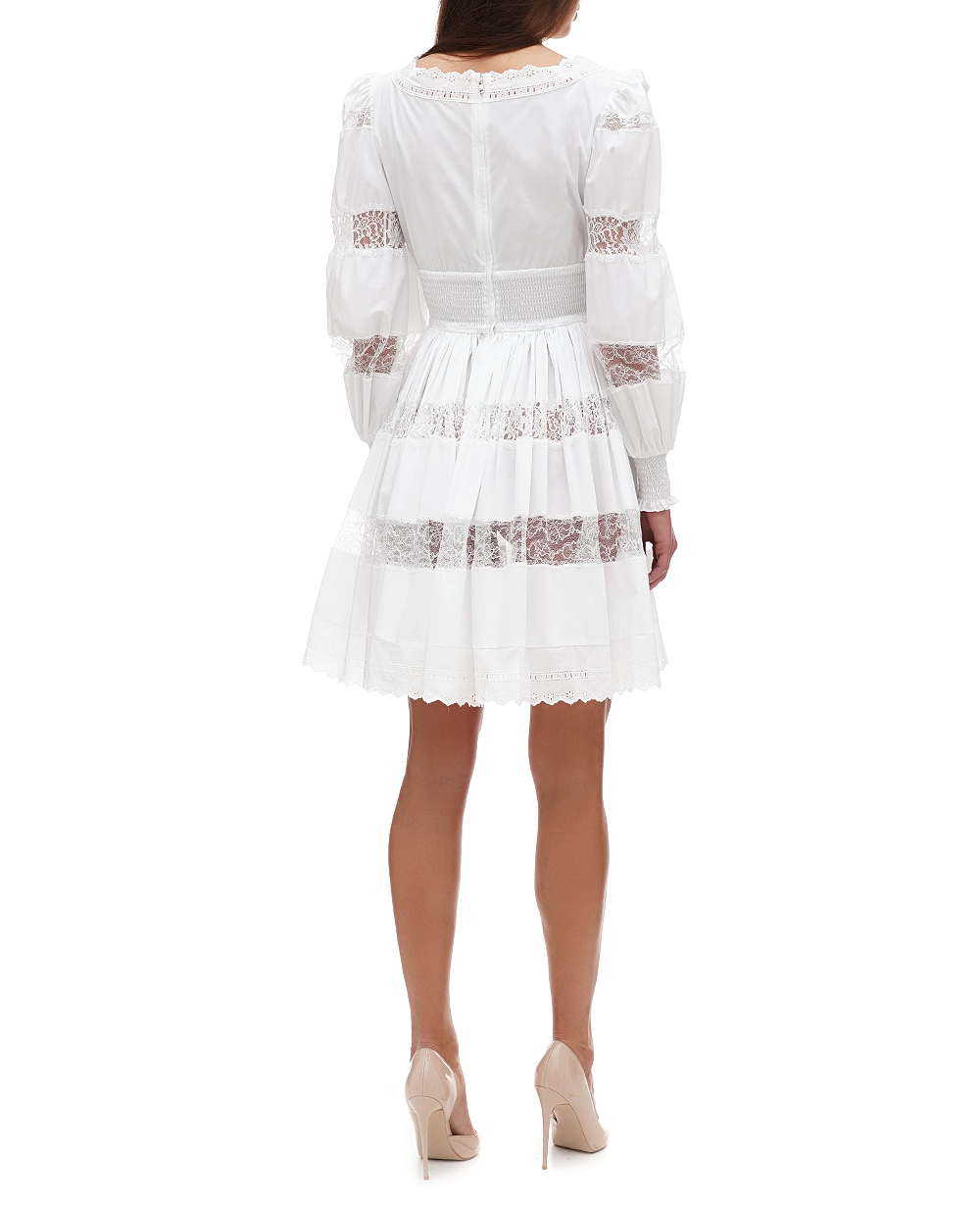 Платье Dolce&Gabbana F6ZD6T-FU5UB, белый цвет • Купить в интернет-магазине Kameron