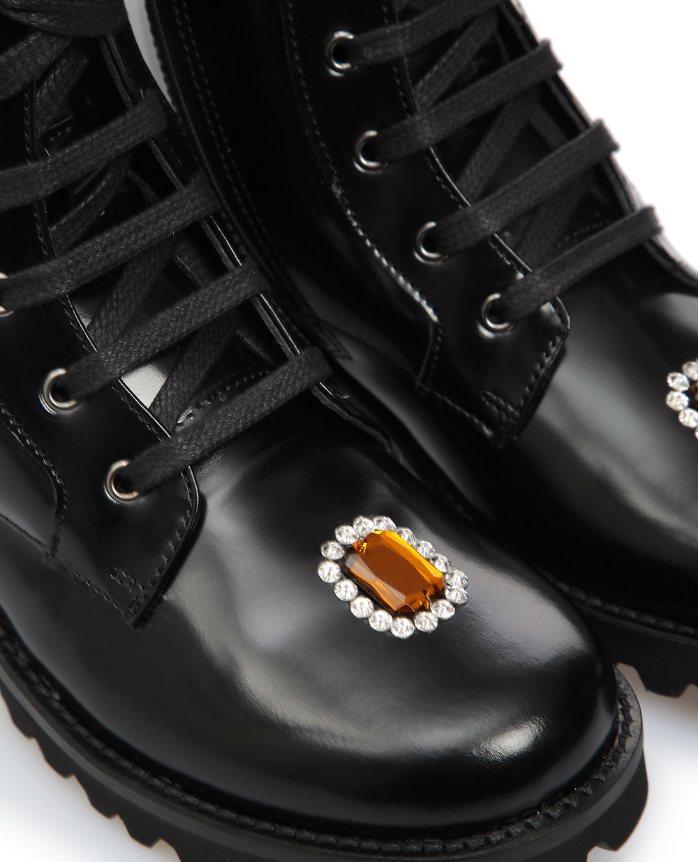 Шкіряні ботинки Dolce&Gabbana D10871-AC782-M, чорний колір • Купити в інтернет-магазині Kameron