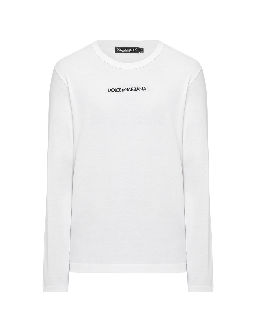 Лонгслив Dolce&Gabbana G8KF6Z-FU7EQ, белый цвет • Купить в интернет-магазине Kameron