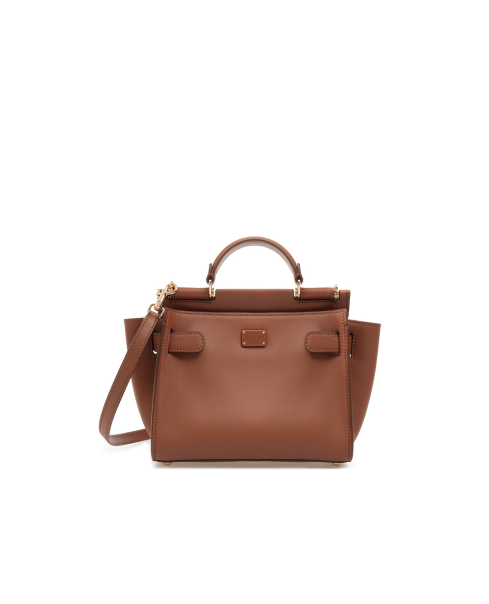Кожаная сумка Sicily Dolce&Gabbana BB6960-AO041, коричневый цвет • Купить в интернет-магазине Kameron