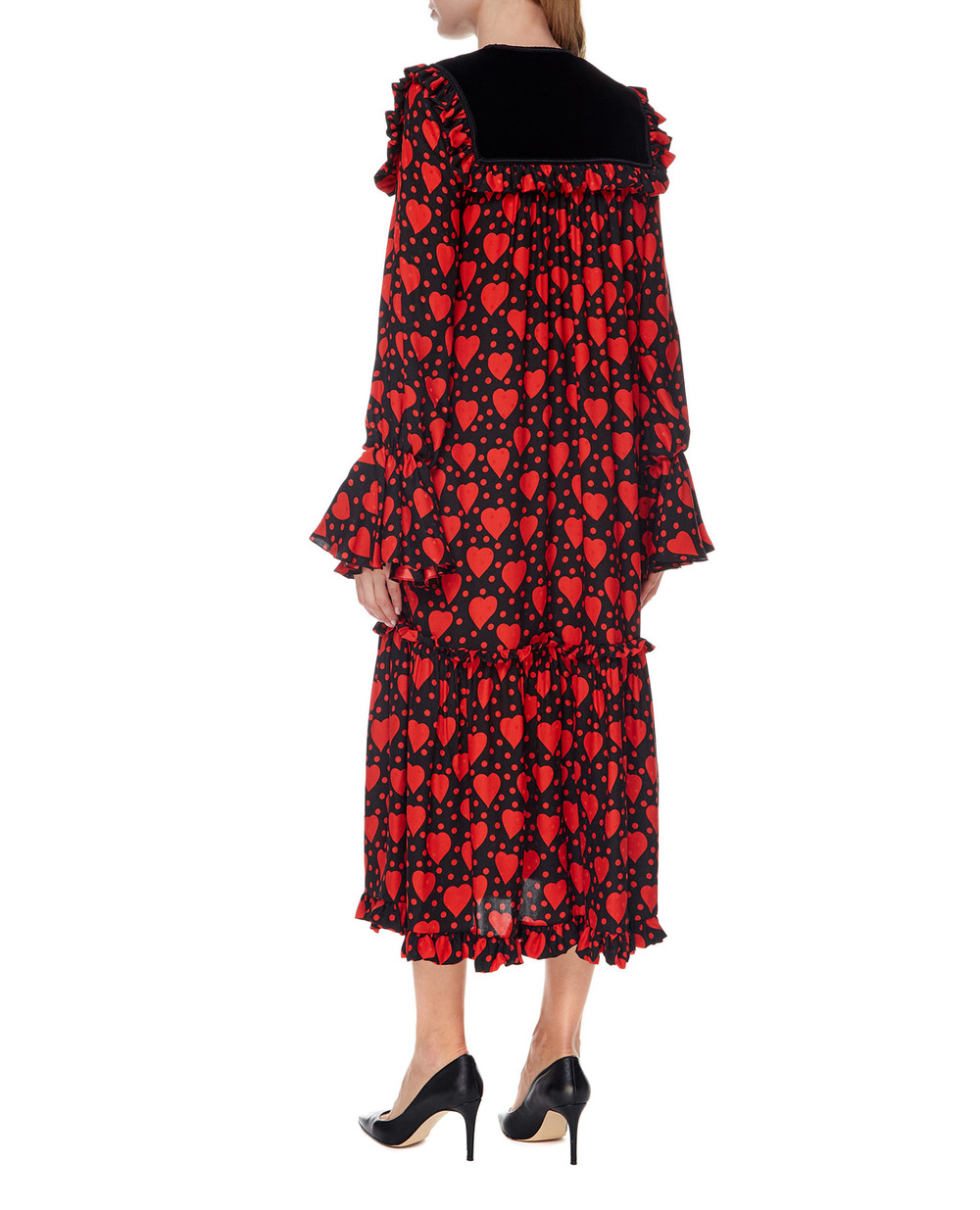 Шелковое платье Saint Laurent 660912-Y5D46, разноцветный цвет • Купить в интернет-магазине Kameron