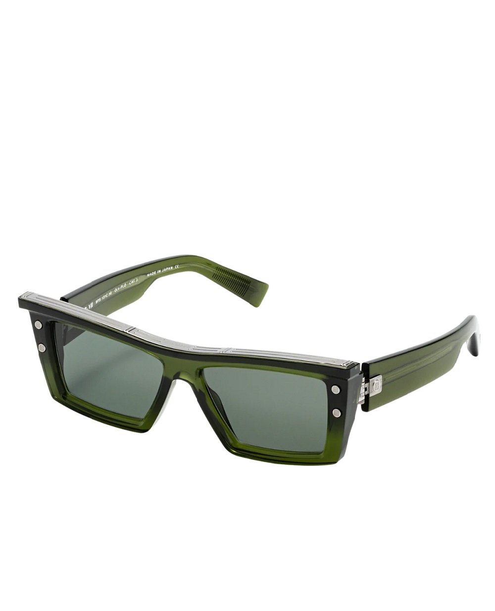 Сонцезахисні окуляри B-VII Balmain BPS-131C-55, зелений колір • Купити в інтернет-магазині Kameron