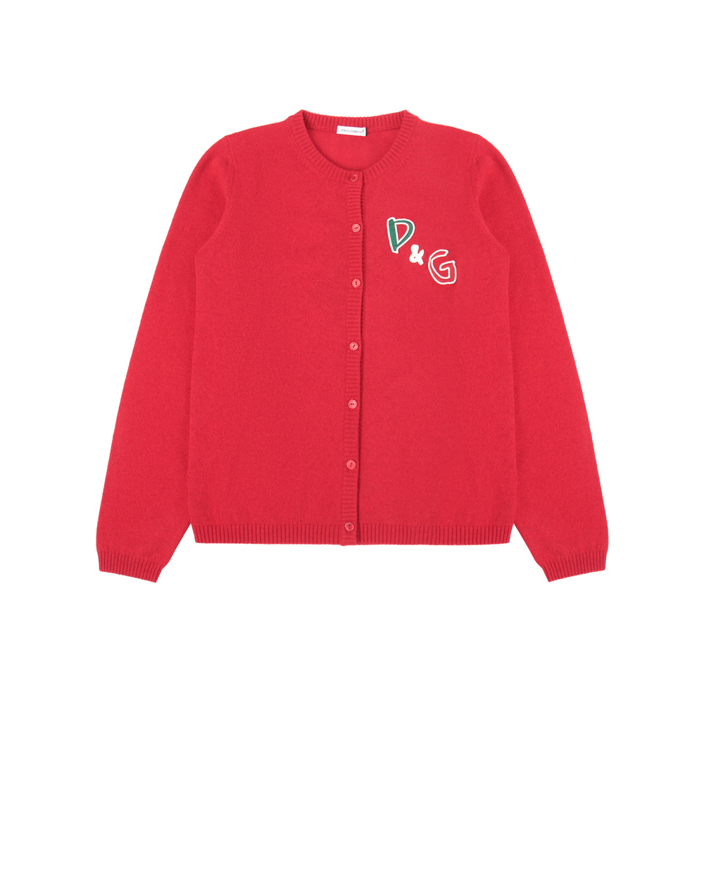 Дитячий кашеміровий кардиган Dolce&Gabbana Kids L5KWB2-JAW5B-S, красный колір • Купити в інтернет-магазині Kameron