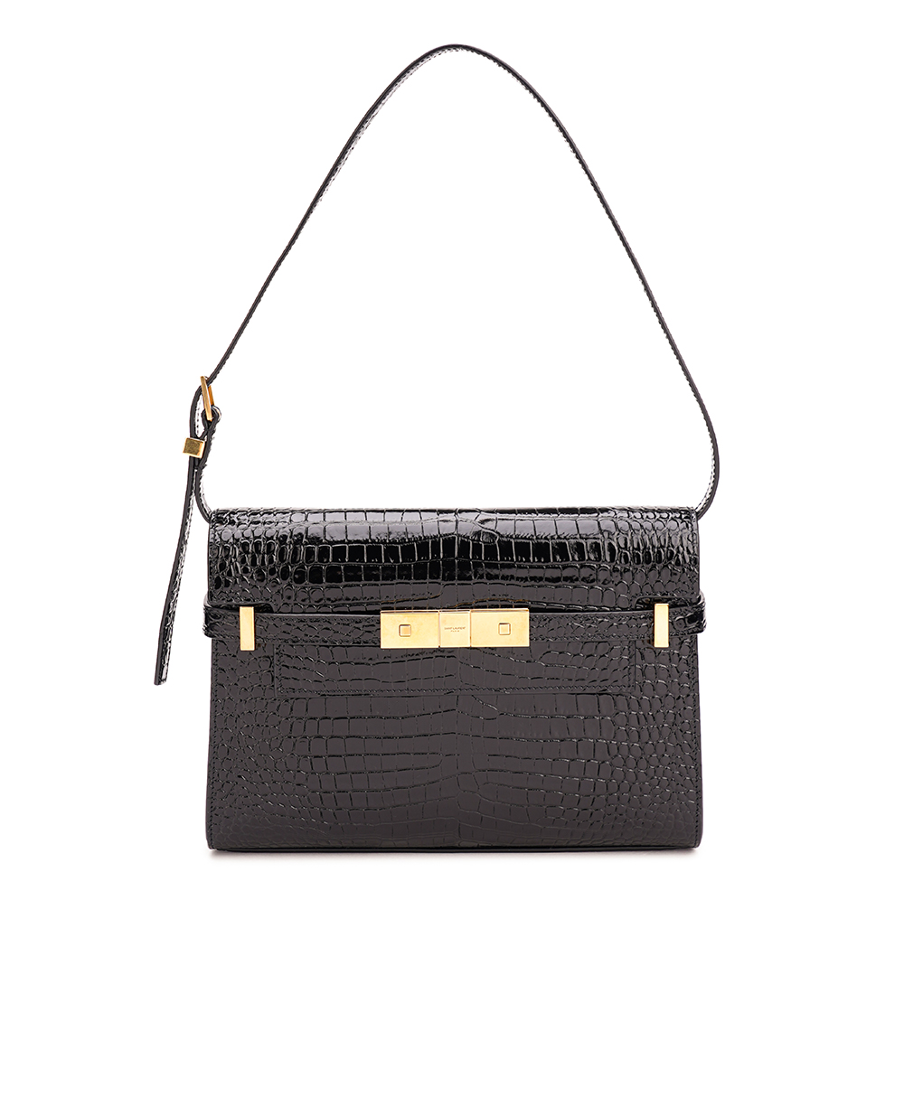 Кожаная сумка Manhattan Small Saint Laurent 675626-DND0W, черный цвет • Купить в интернет-магазине Kameron