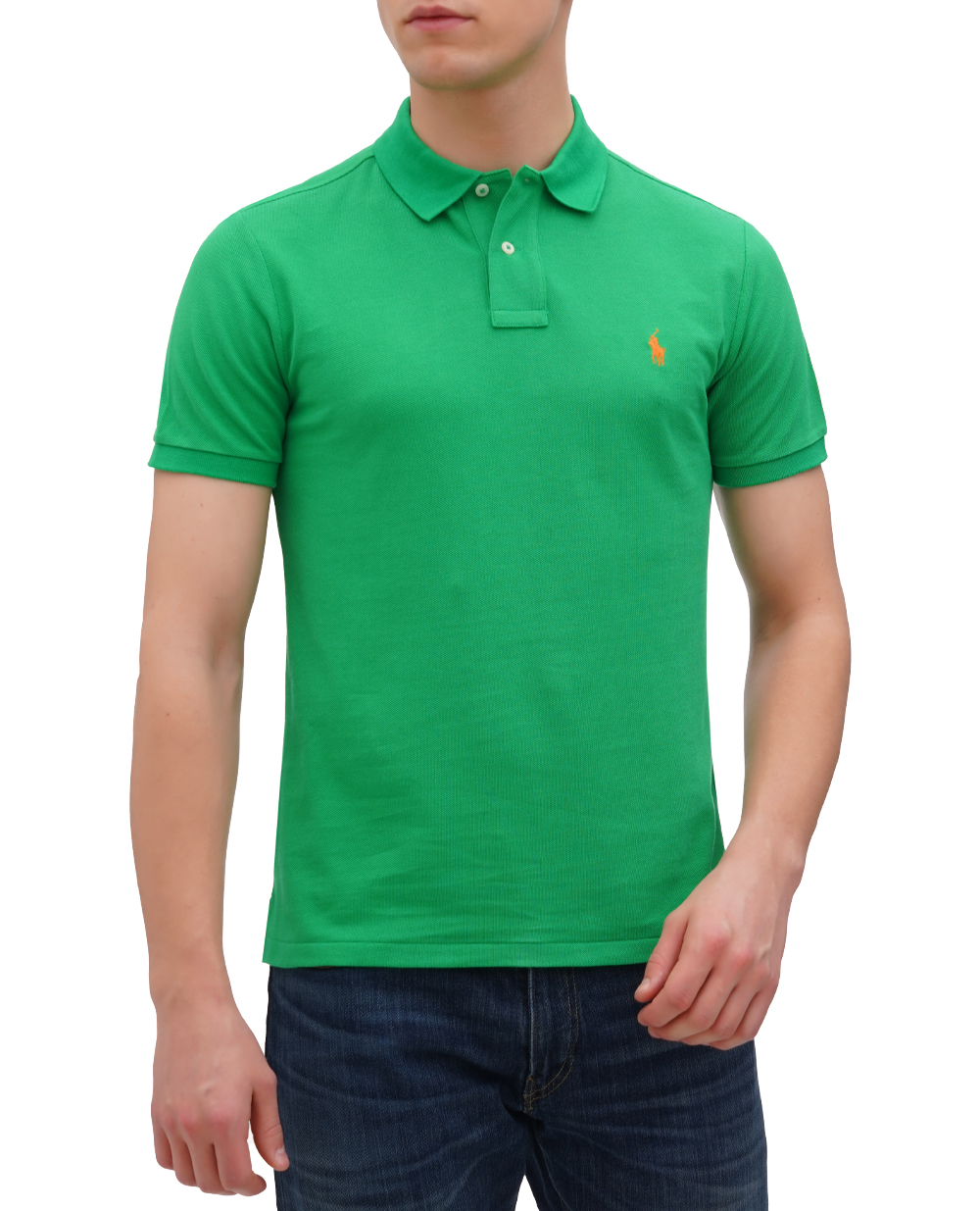 Поло Mesh Polo Ralph Lauren 710680784348, зеленый цвет • Купить в интернет-магазине Kameron