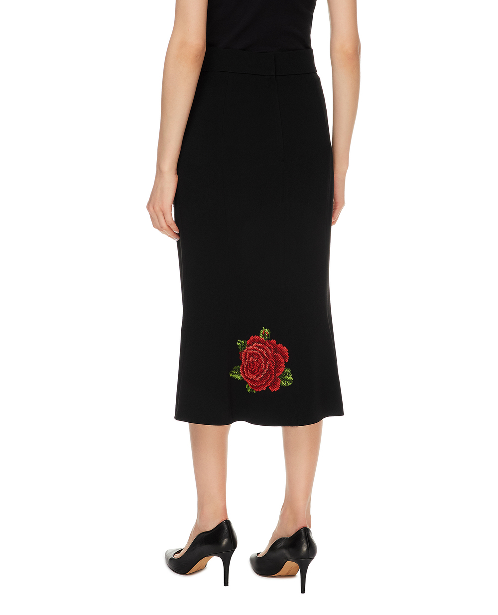 Спідниця Dolce&Gabbana F4B0ZZ-GD0Q4, чорний колір • Купити в інтернет-магазині Kameron