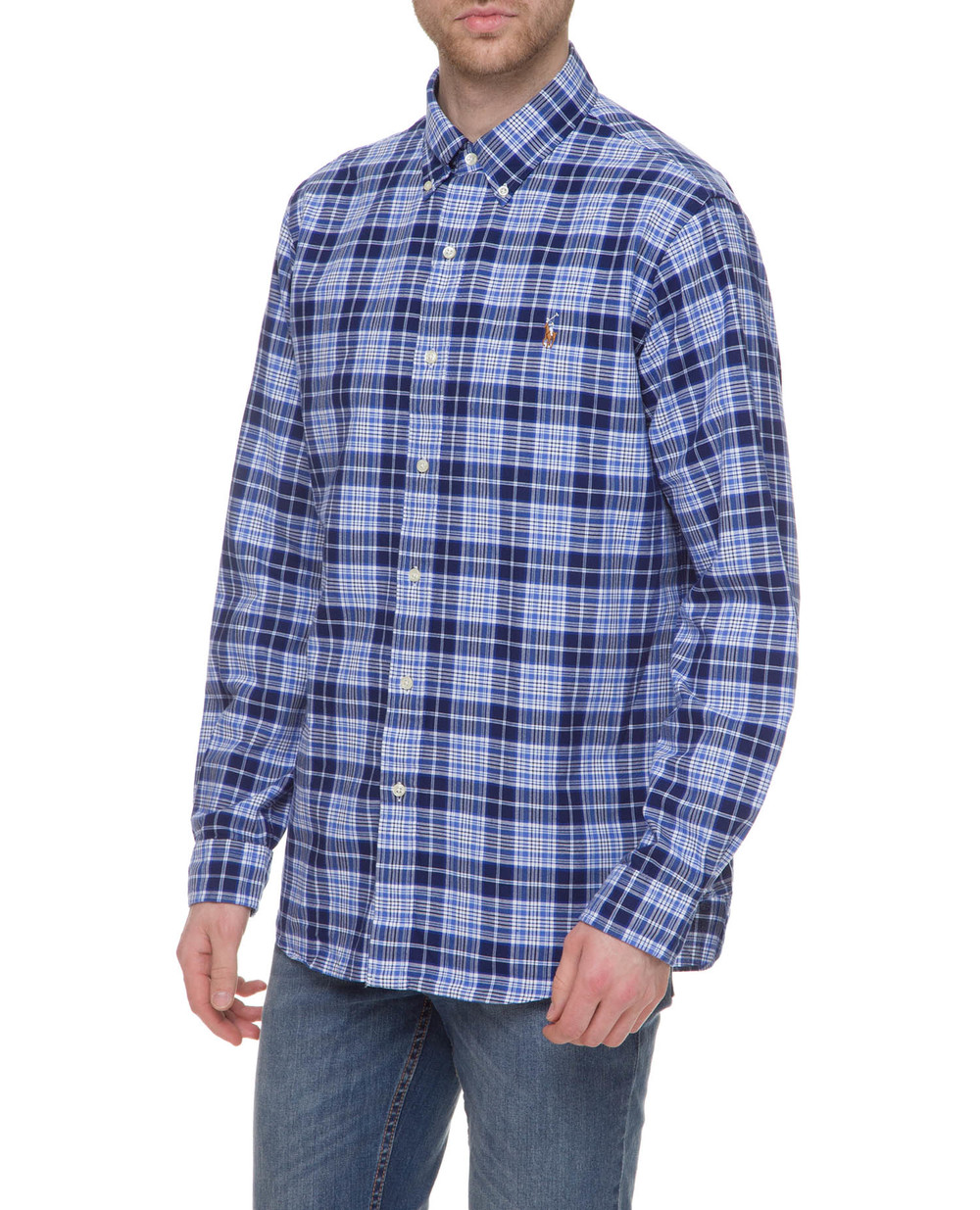 Рубашка Polo Ralph Lauren 710784298004, синий цвет • Купить в интернет-магазине Kameron