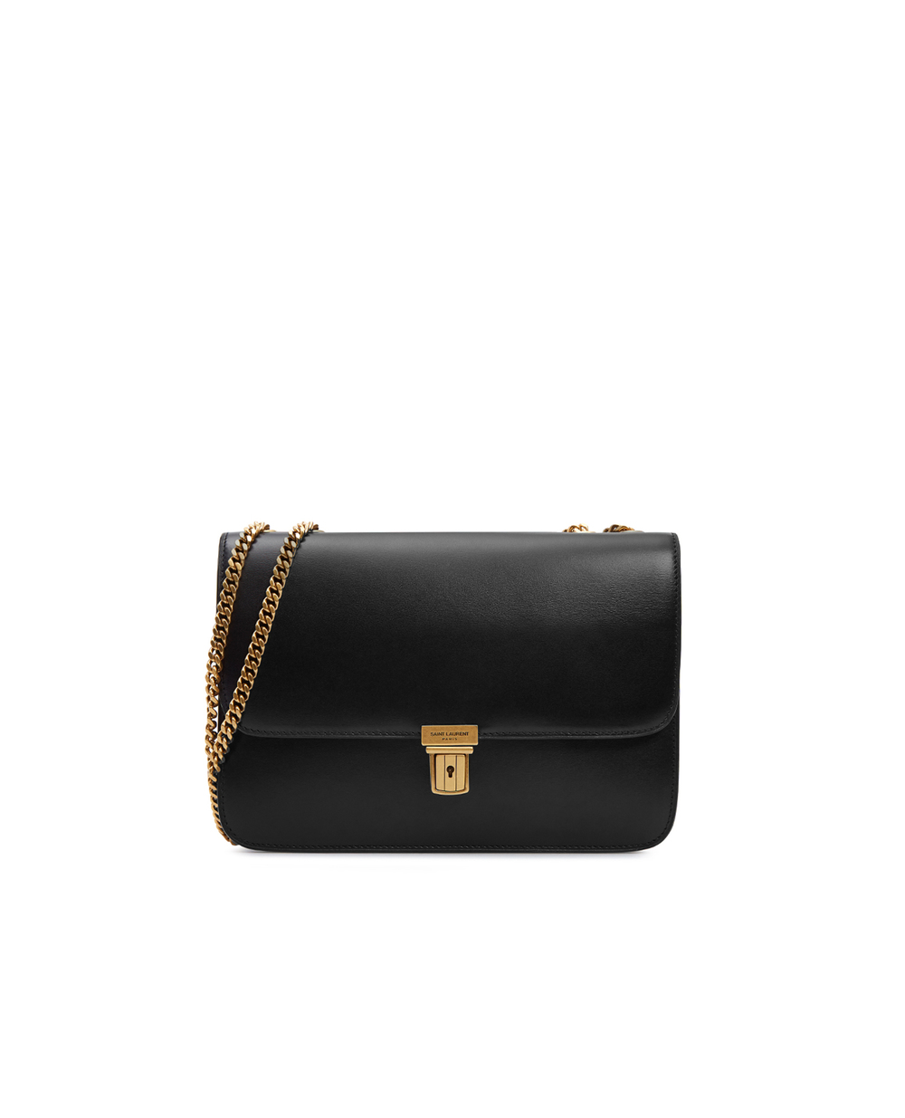 Кожаная сумка Tuc Chain Saint Laurent 640546-1YF0W-, черный цвет • Купить в интернет-магазине Kameron