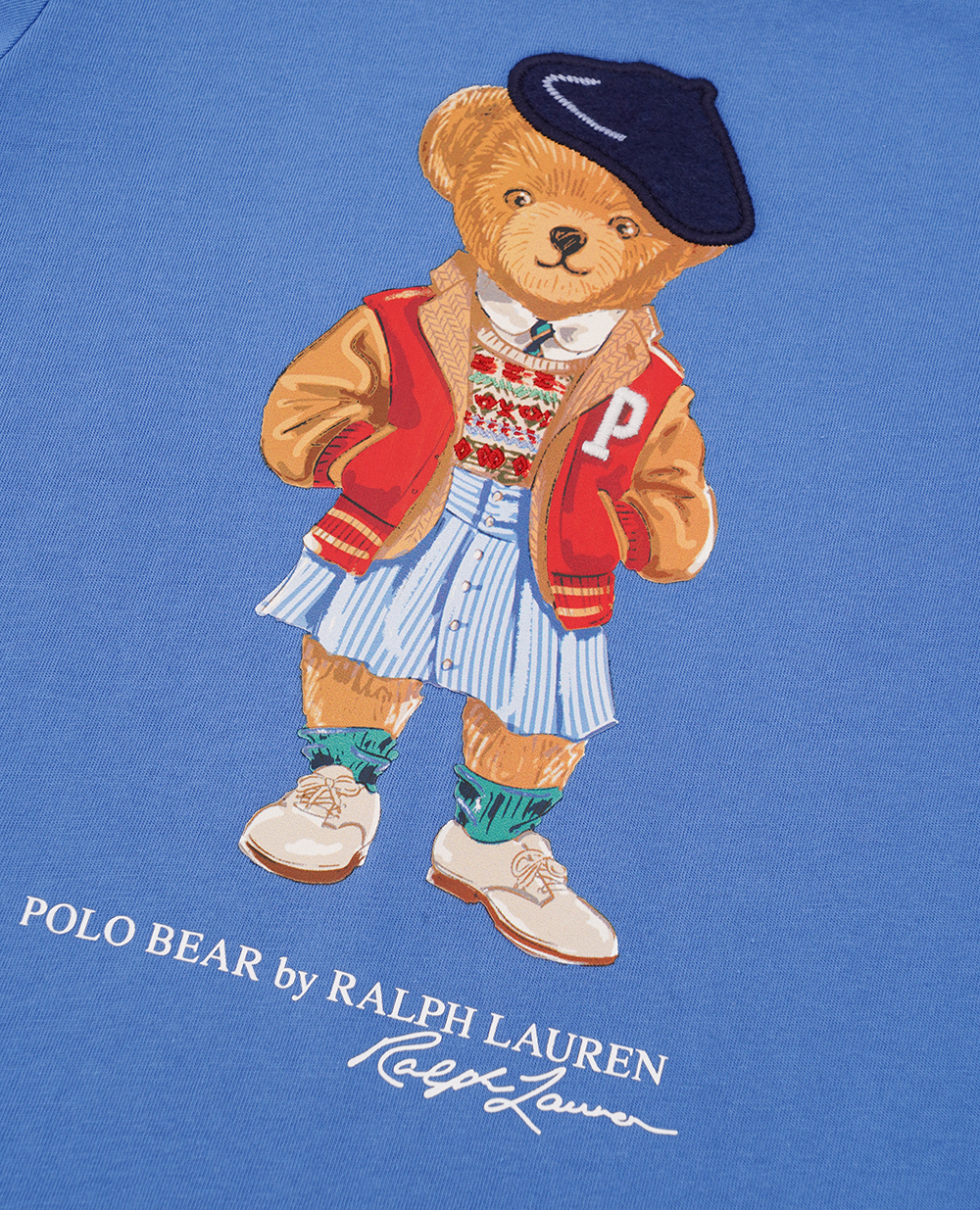 Детская футболка Polo Bear Polo Ralph Lauren Kids 312934974001, синий цвет • Купить в интернет-магазине Kameron