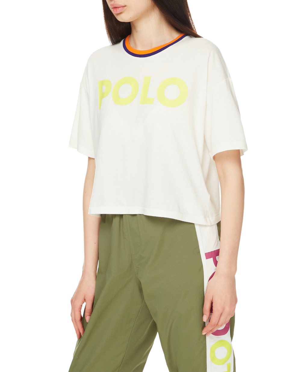 Футболка Polo Ralph Lauren 211856674002, белый цвет • Купить в интернет-магазине Kameron