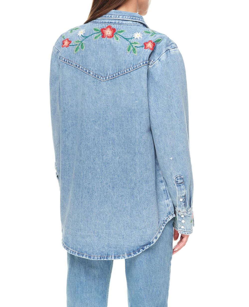 Джинсовая рубашка Polo Ralph Lauren 211903413001, синий цвет • Купить в интернет-магазине Kameron