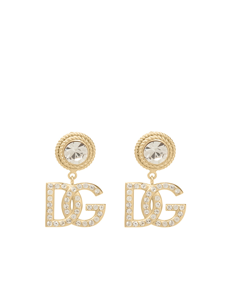 Клипсы Dolce&Gabbana WEN6L3-W1111, золотой цвет • Купить в интернет-магазине Kameron