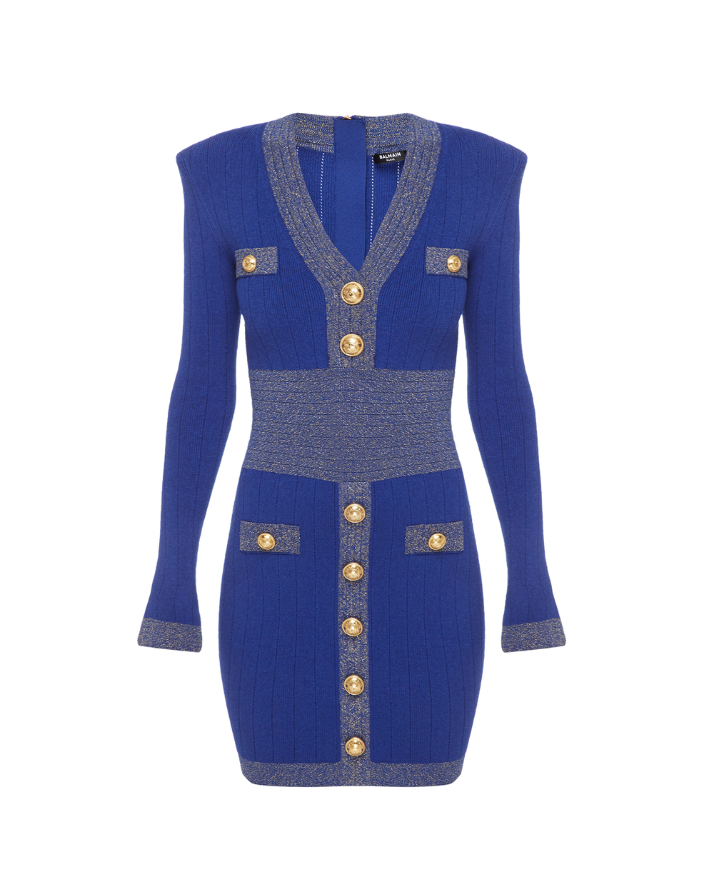 Сукня Balmain AF1R8060KD74, синій колір • Купити в інтернет-магазині Kameron