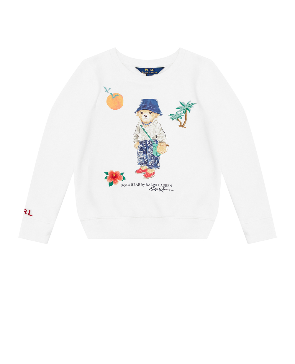 Детский свитшот Polo Bear Polo Ralph Lauren Kids 312909703001, белый цвет • Купить в интернет-магазине Kameron
