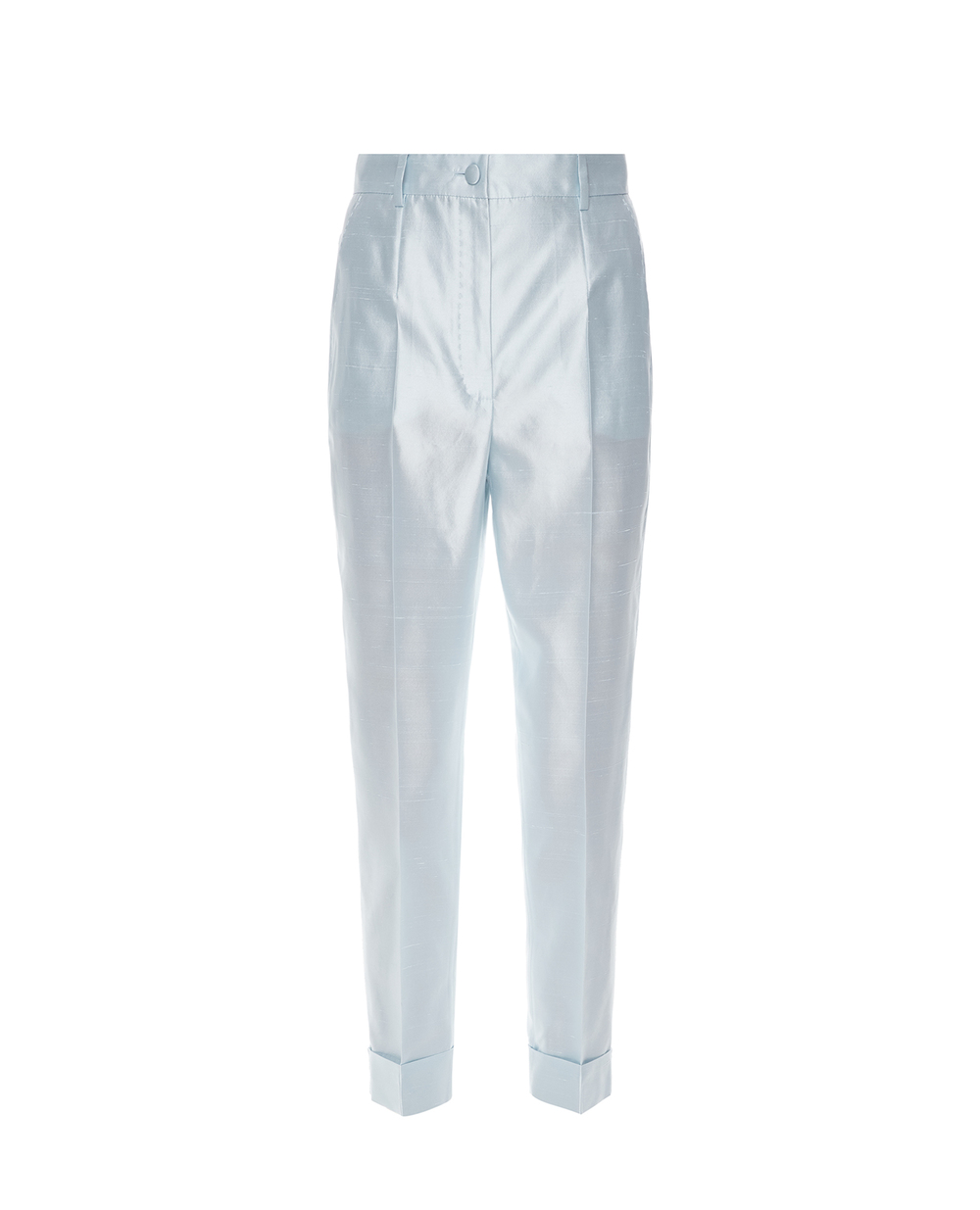Шелковые брюки Dolce&Gabbana FTBQOT-FU1L5, голубой цвет • Купить в интернет-магазине Kameron
