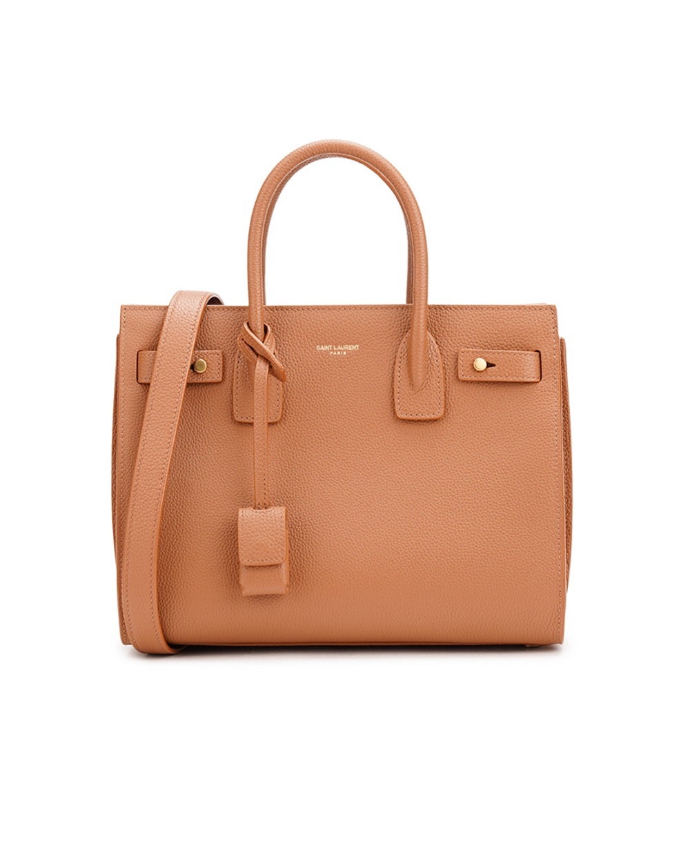 Шкіряна сумка Sac de jour Small Saint Laurent 717448-DTI0W, коричневий колір • Купити в інтернет-магазині Kameron
